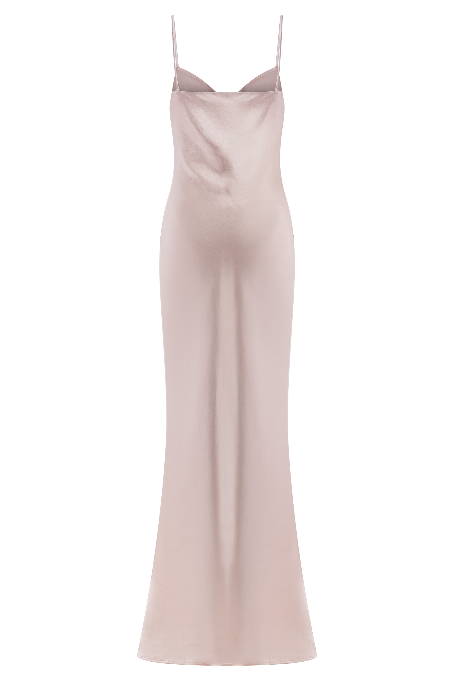 Lilly Sweetheart Satin Maxi Dress - Soft Pink、mySite、solidvoid