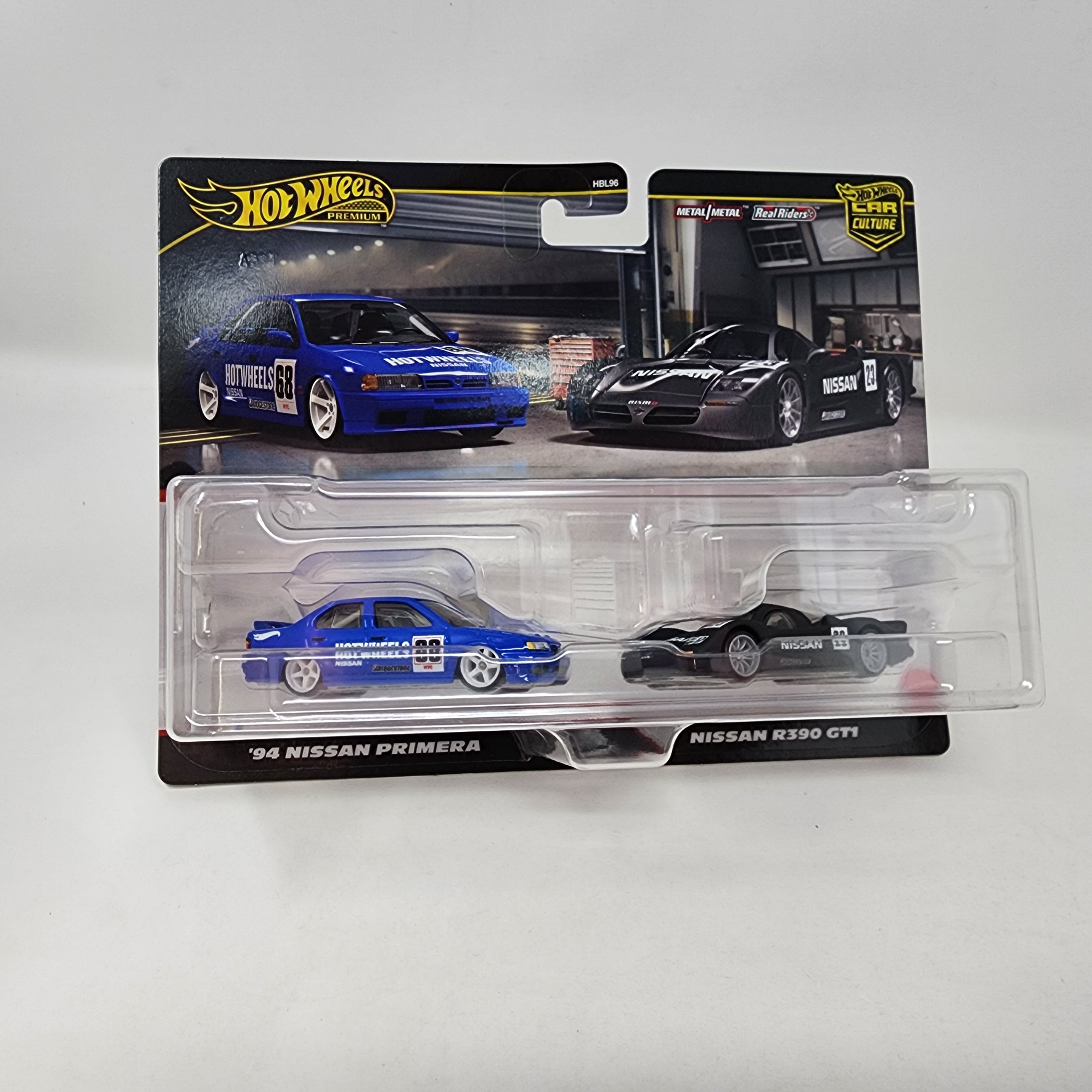 2-Pack * '94 Nissan Primera & Nissan R390 GT1 * 2024 Hot Wheels 1:64 Scale Case N、mySite、hgirdovlk