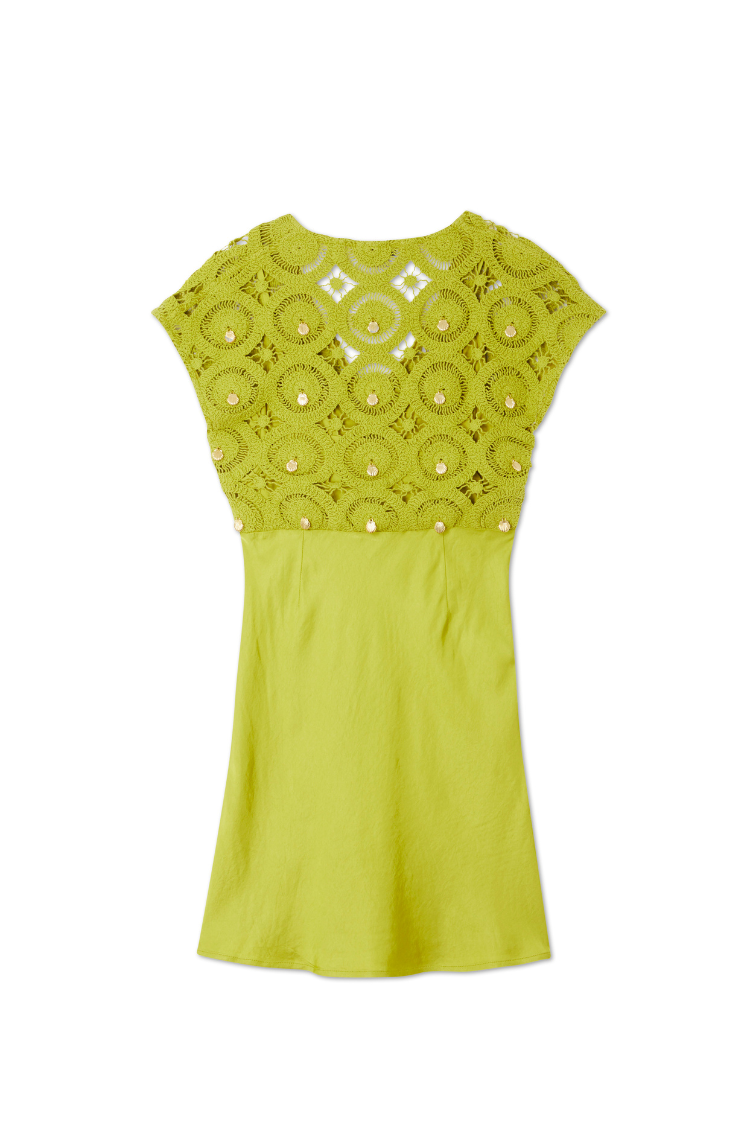 Green Shell Mini Elodie Dress、mySite、solidvoid