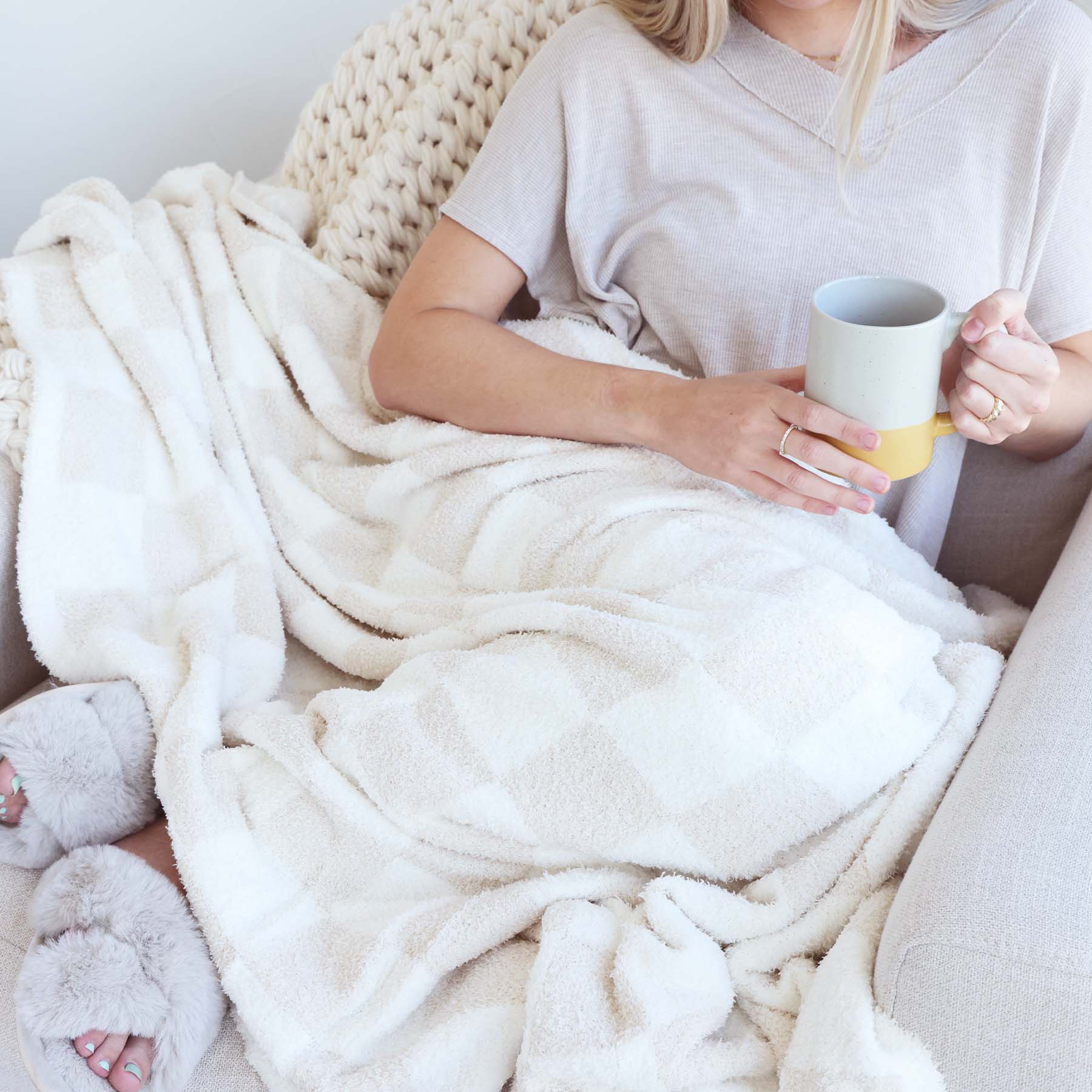  CuddleLane™ Luxe Blankets | Toffee Check、mySite、layawaytickets