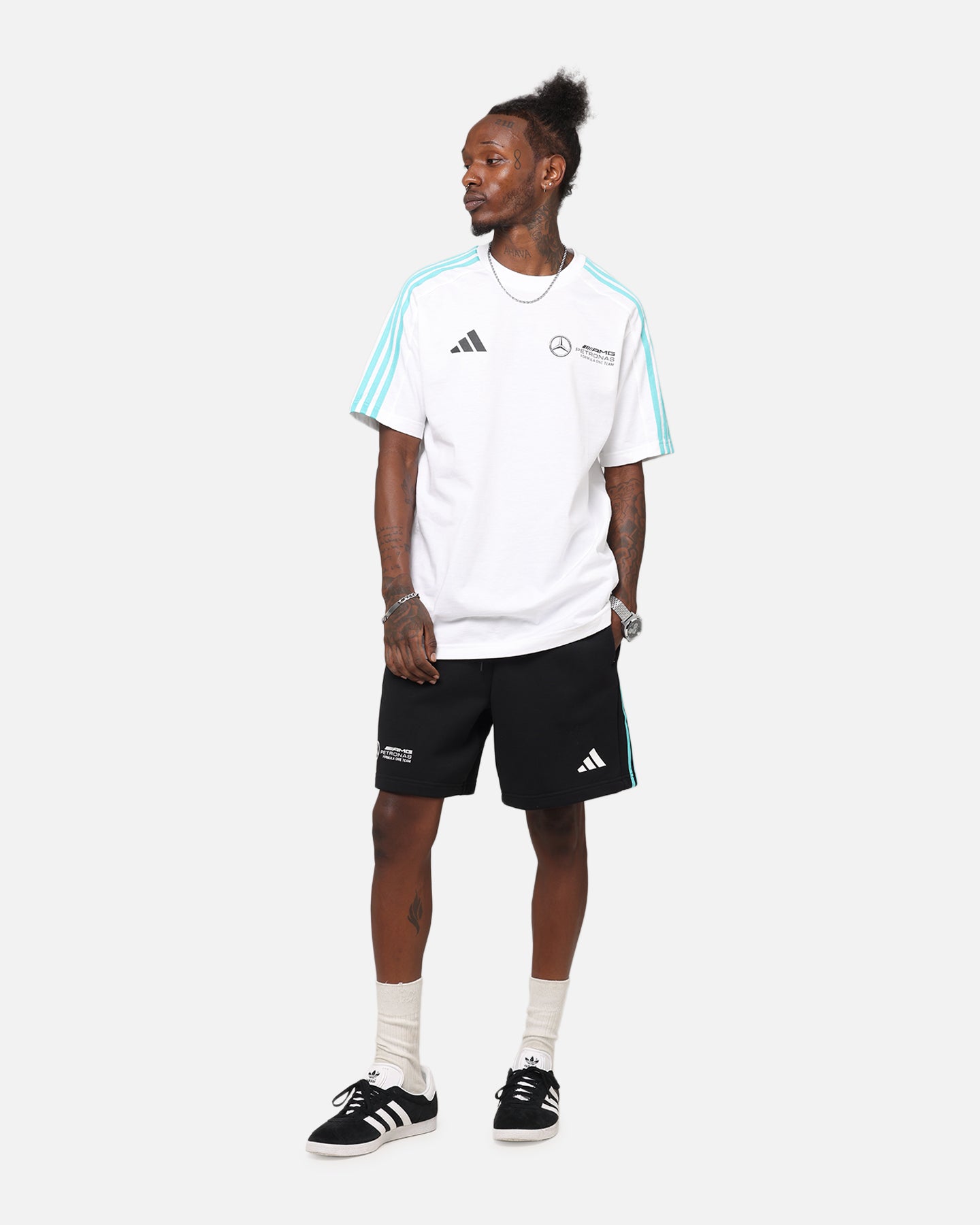 adidas x Mercedes-AMG PETRONAS Formula One F1 DNA T-Shirt White、mySite、zt4zffjzw