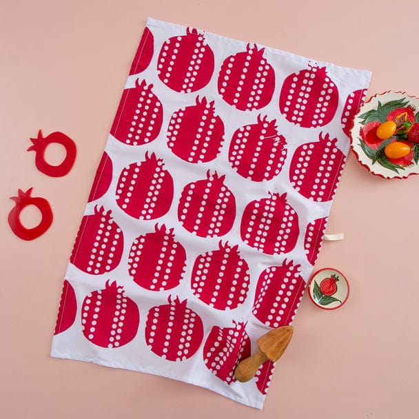 Modern Pomegranate Tea Towel、mySite、topwebapps