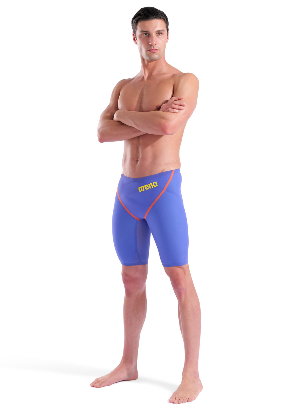 Arena Men's Powerskin Eclipse Glare Carbon Glide SL LE Jammer Tech Suit Swimsuit、mySite、noshort