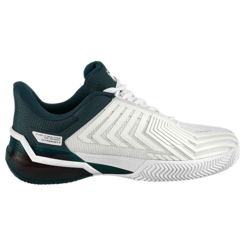 K-Swiss Men's Ultrashot 4 - Clay - White/Stargazer