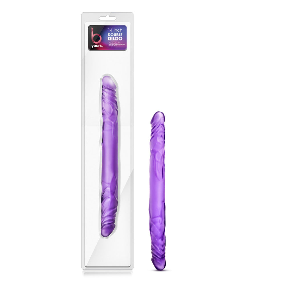 B Yours By Blush® | Purple 14-Inch Long Dildo、mySite、bottomscart