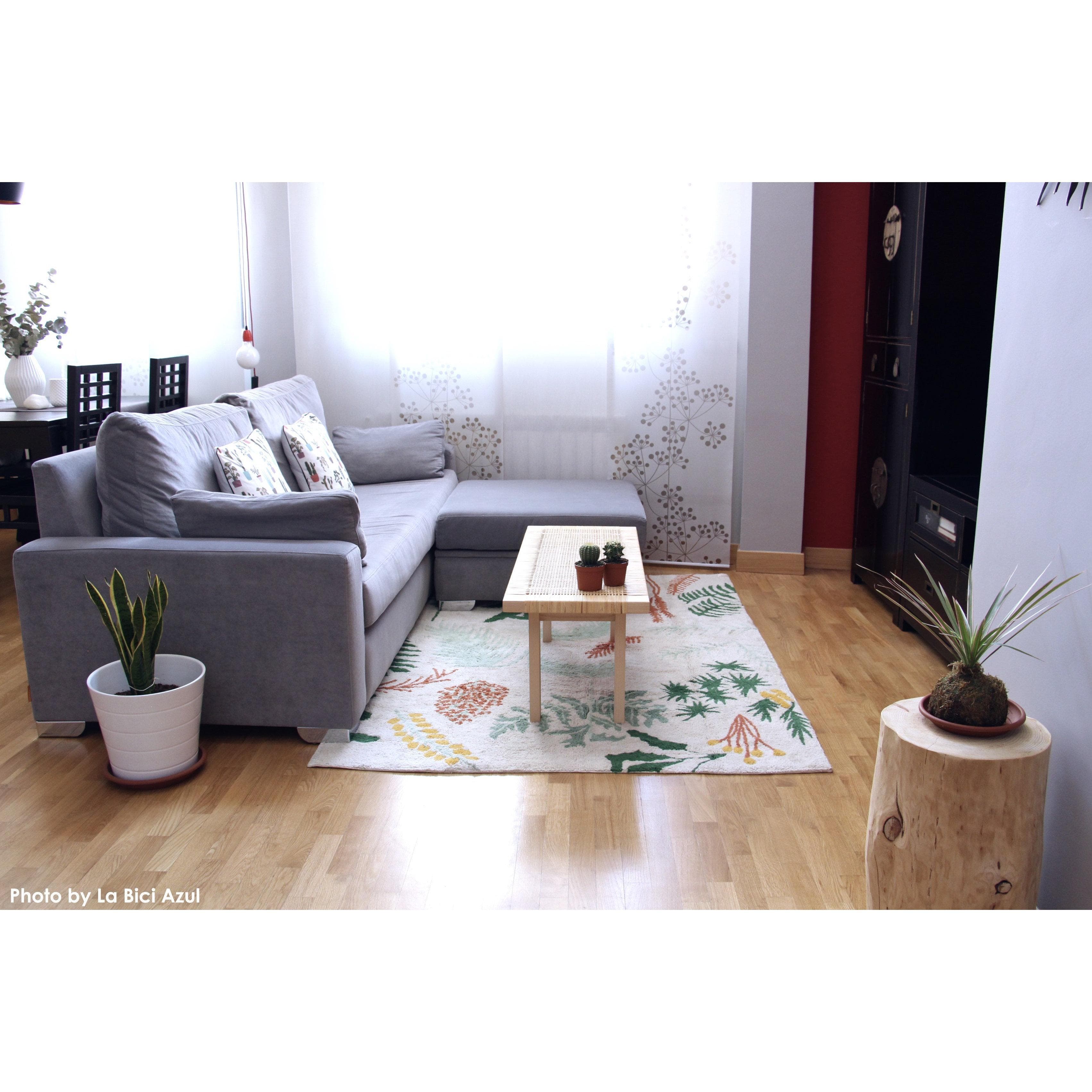 Botanic Plants Machine Washable Area Rug、mySite、gigharbornorthrealestate