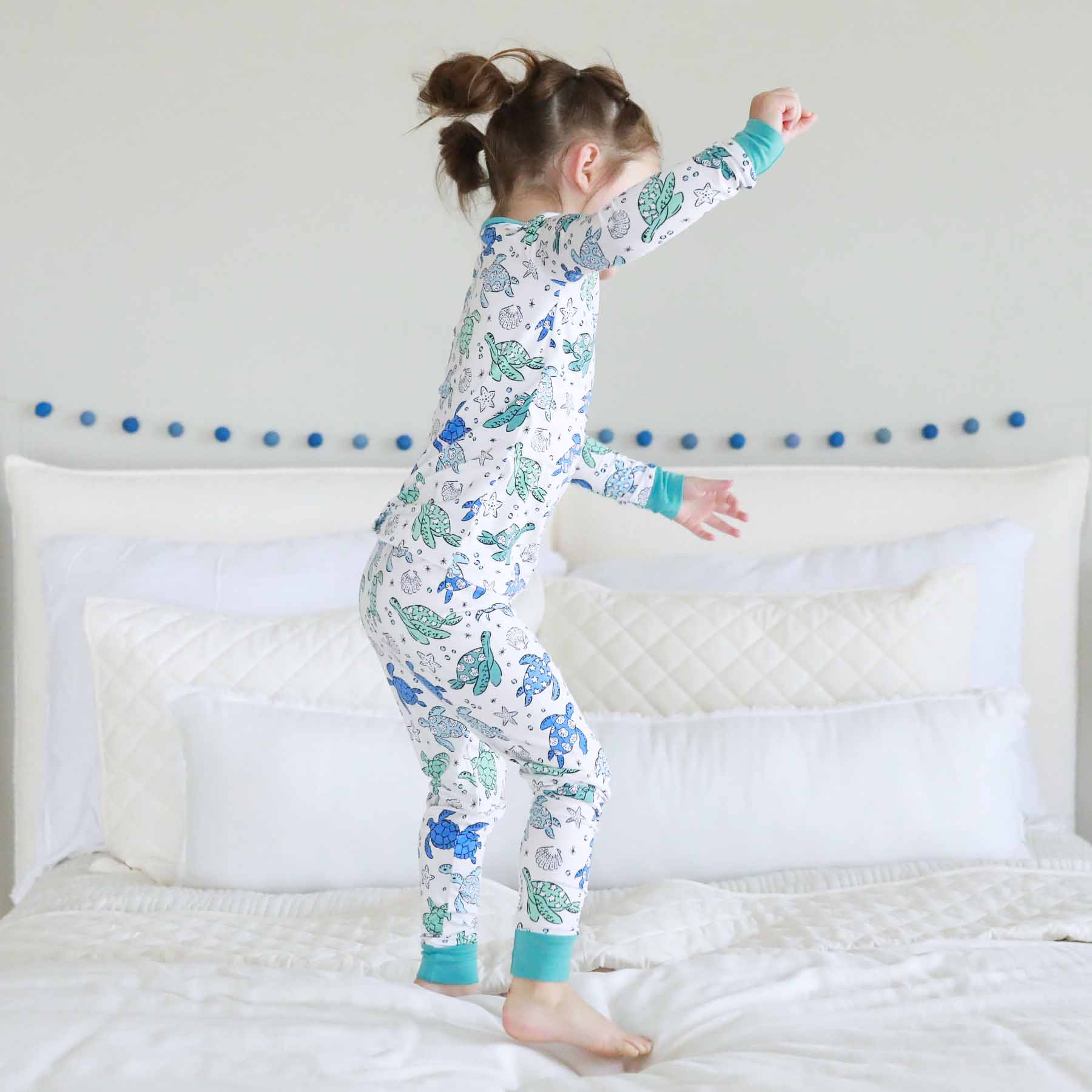  Sea Turtle Splash Two Piece Pajama Set、mySite、layawaytickets