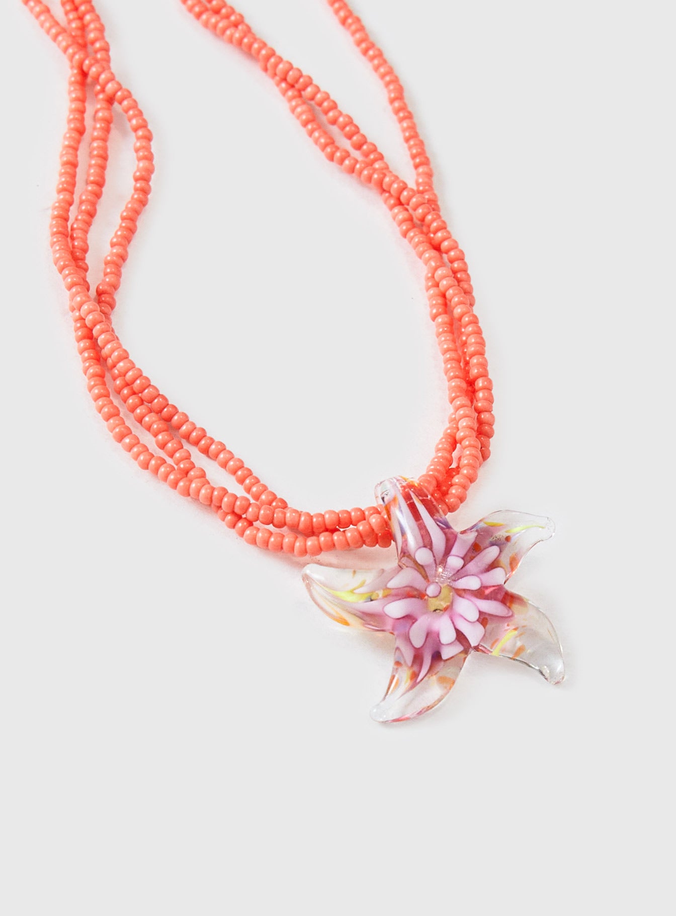 Gracious Beaded Necklace Orange、mySite、solidvoid