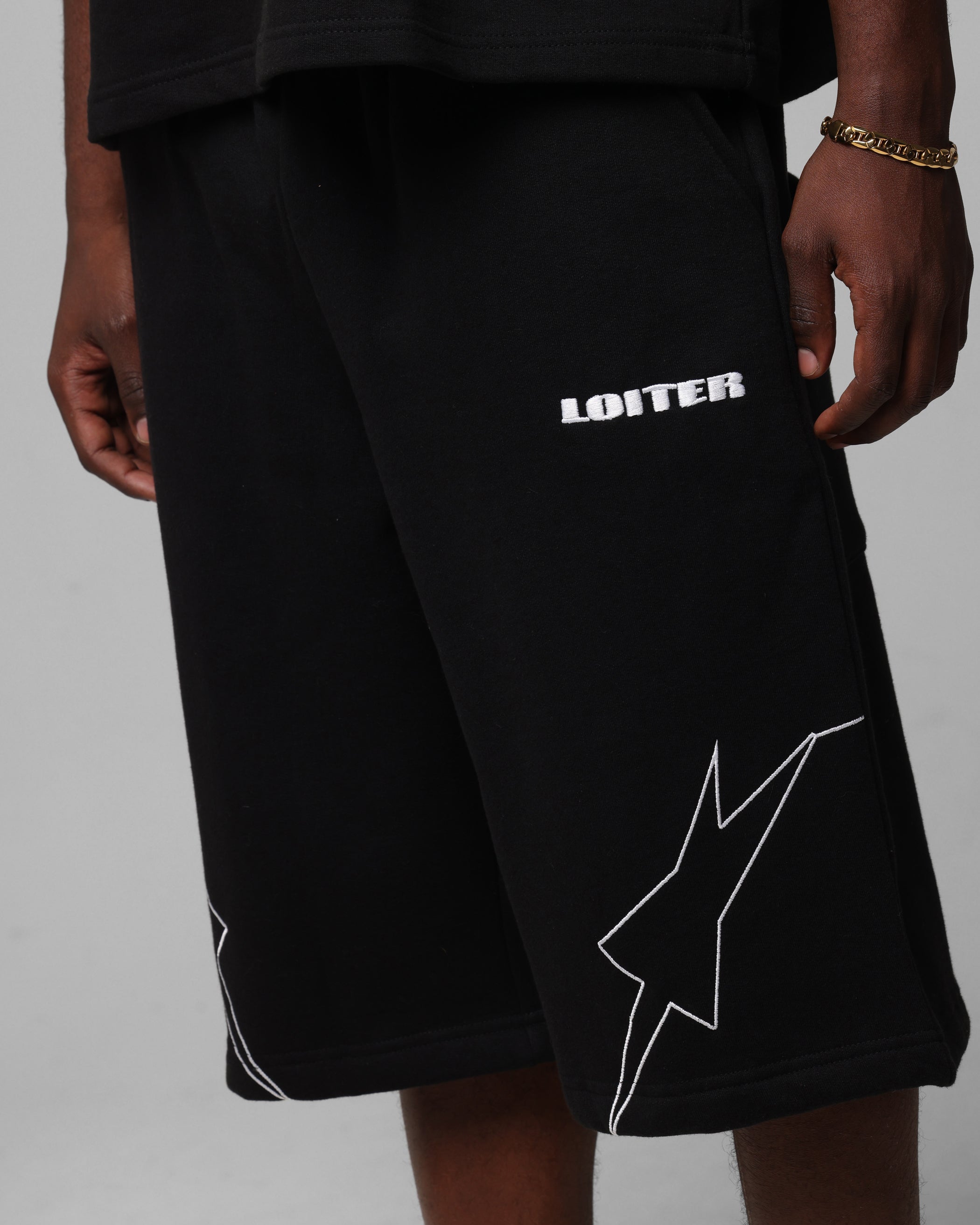 Loiter Dark Performance Fleece Shorts Black、mySite、zt4zffjzw