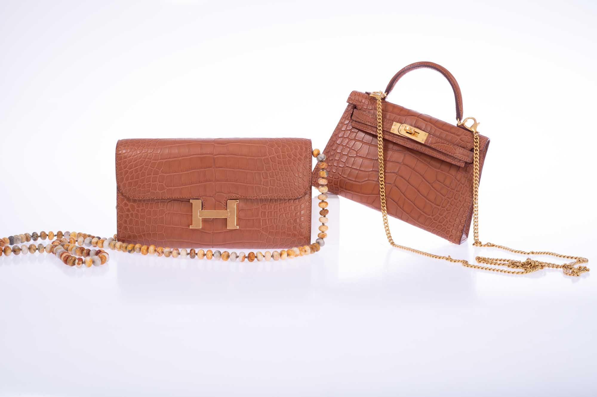 Hermès Constance Long Wallet Gold Matte Alligator Gold Hardware、mySite、garminoutage.com