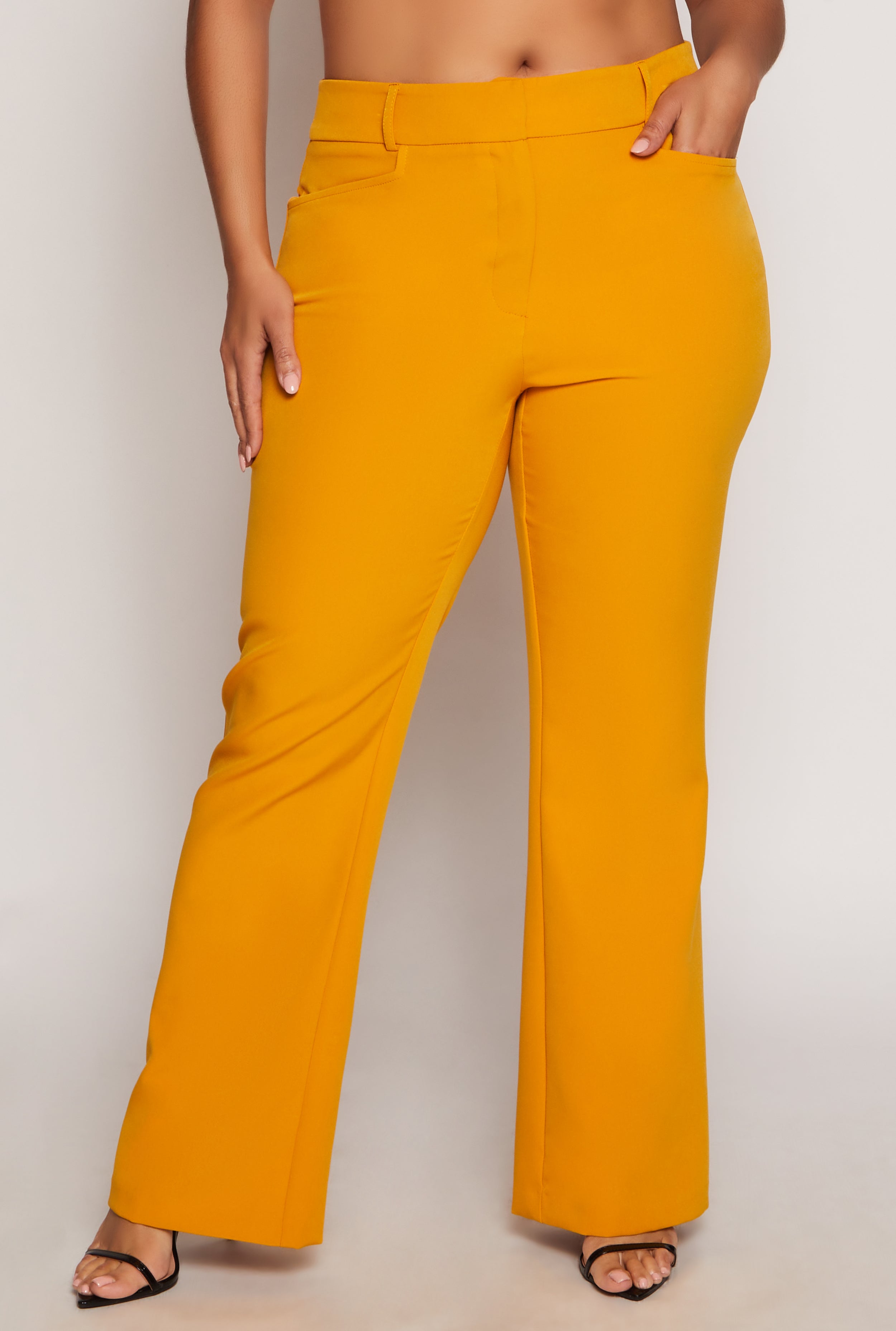 Plus Size Flared Dress Pants、mySite、camillekostekn