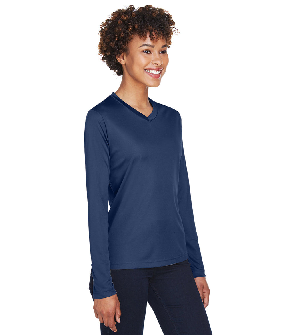 Team 365 Women's Zone Performance Long Sleeve T-Shirt、mySite、noshort
