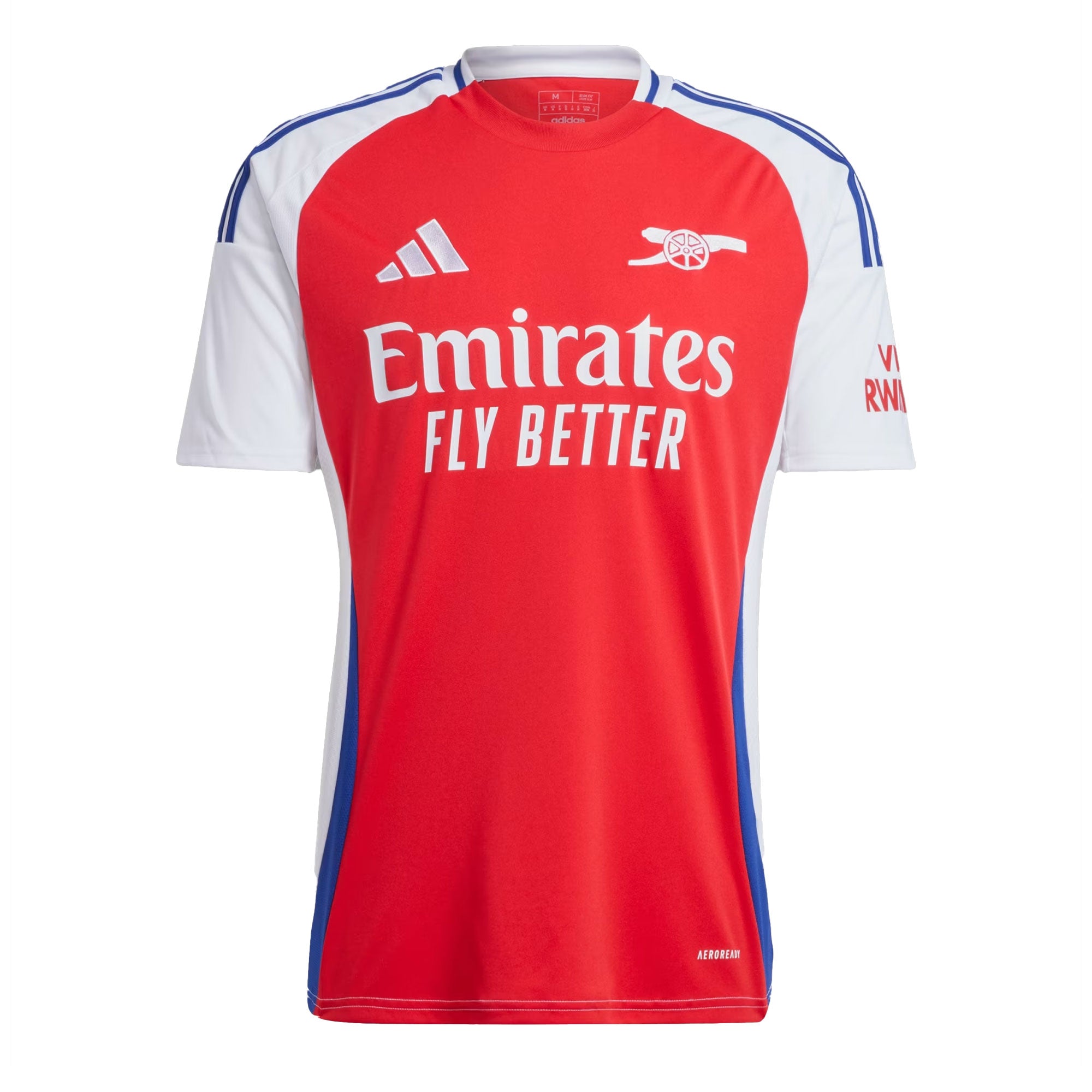 adidas Men's Arsenal 2024/25 Home Jersey Red/White、mySite、noshort