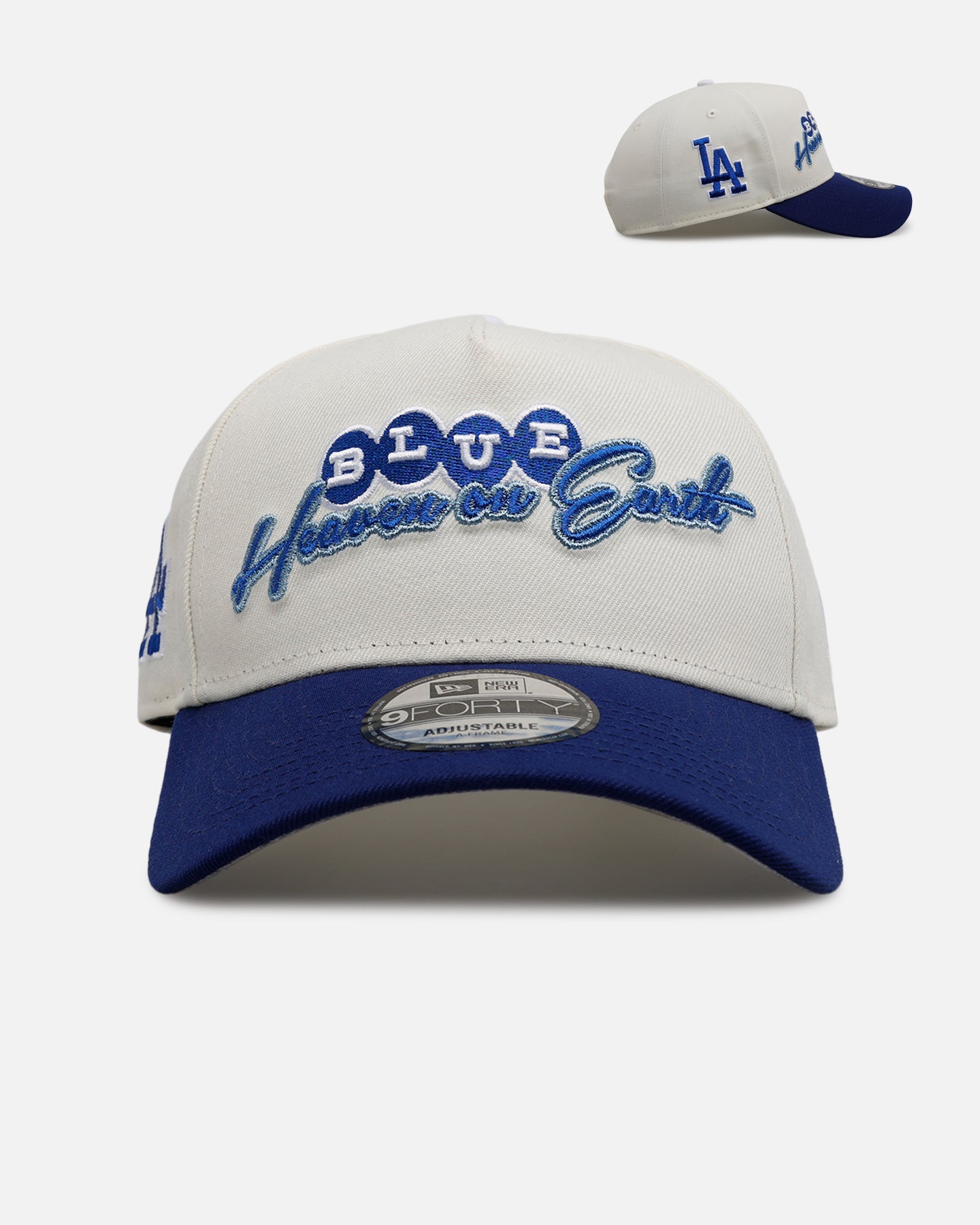 New Era Los Angeles Dodgers 'Blue Heaven On Earth' 9FORTY A-Frame Snapback Chrome、mySite、zt4zffjzw