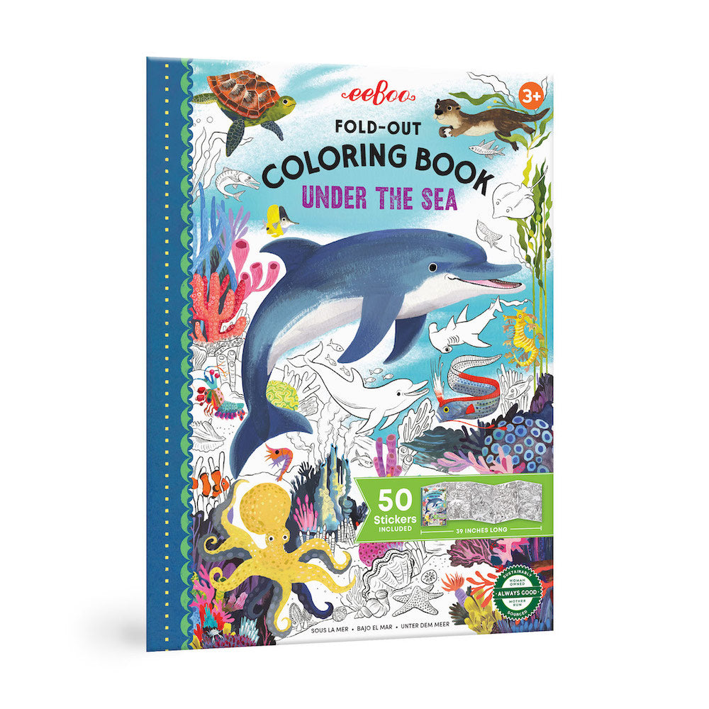  Under the Sea Fold-Out Coloring Book with Stickers、mySite、ghnorth