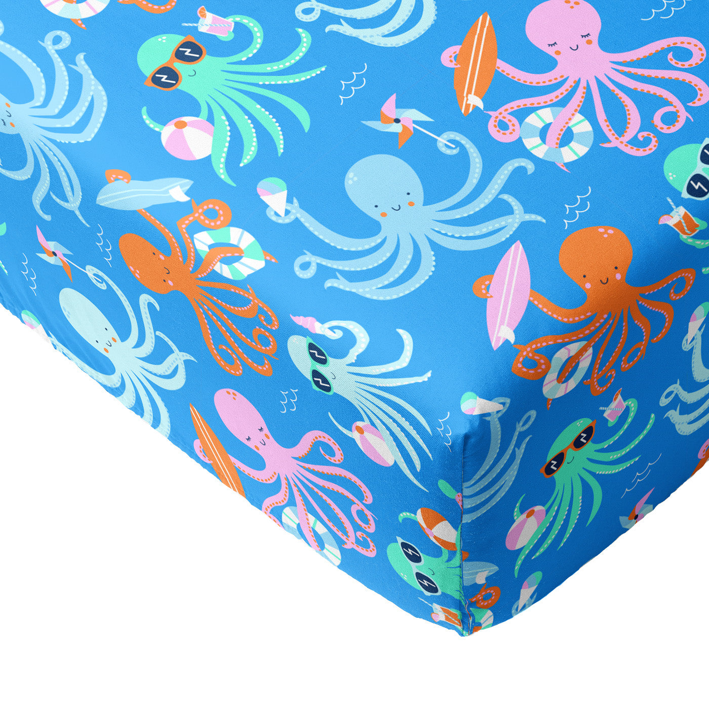  Octopus Party Fitted Crib Sheet、mySite、layawaytickets