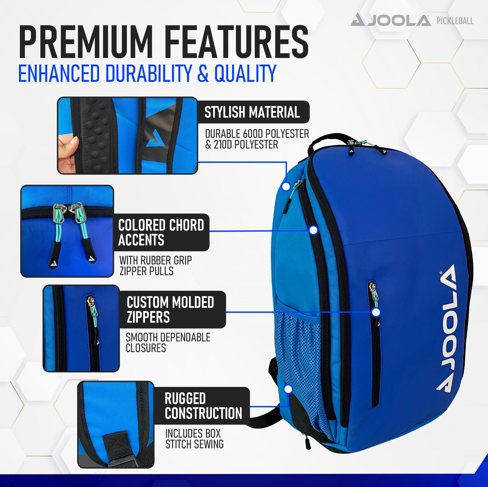 JOOLA Vision II Backpack (Blue)