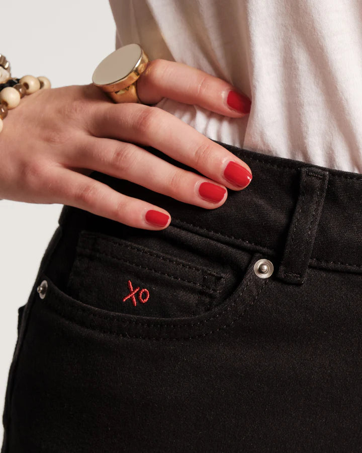 Frances Valentine Ace Jean Stretch Denim, Black - Final Sale、mySite、noshort