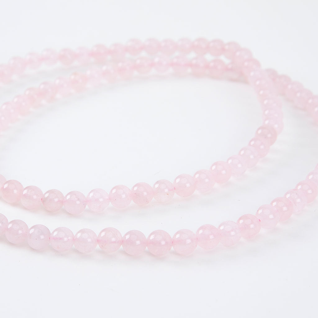 Simple Rose Quartz Mala Necklace、mySite、topwebapps