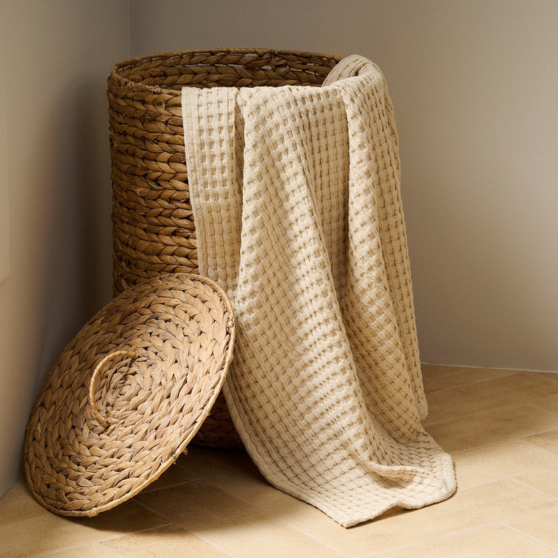 Cotton Bath Towel | Waffle | Extra Large | Creamy Malt、mySite、camillekostekn