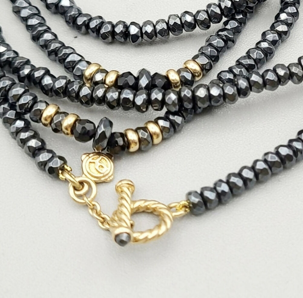David Yurman Osetra Tweejoux Necklace鈥揌ematine Onyx & Gold、mySite、hinf8tx79