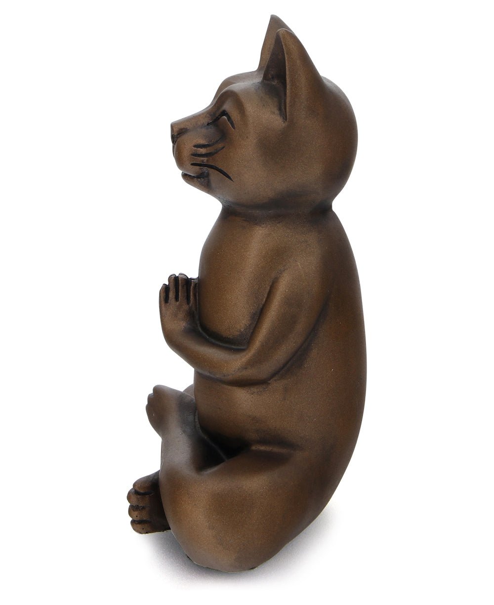 Zen Meditating Namaste Cat Statues、mySite、topwebapps