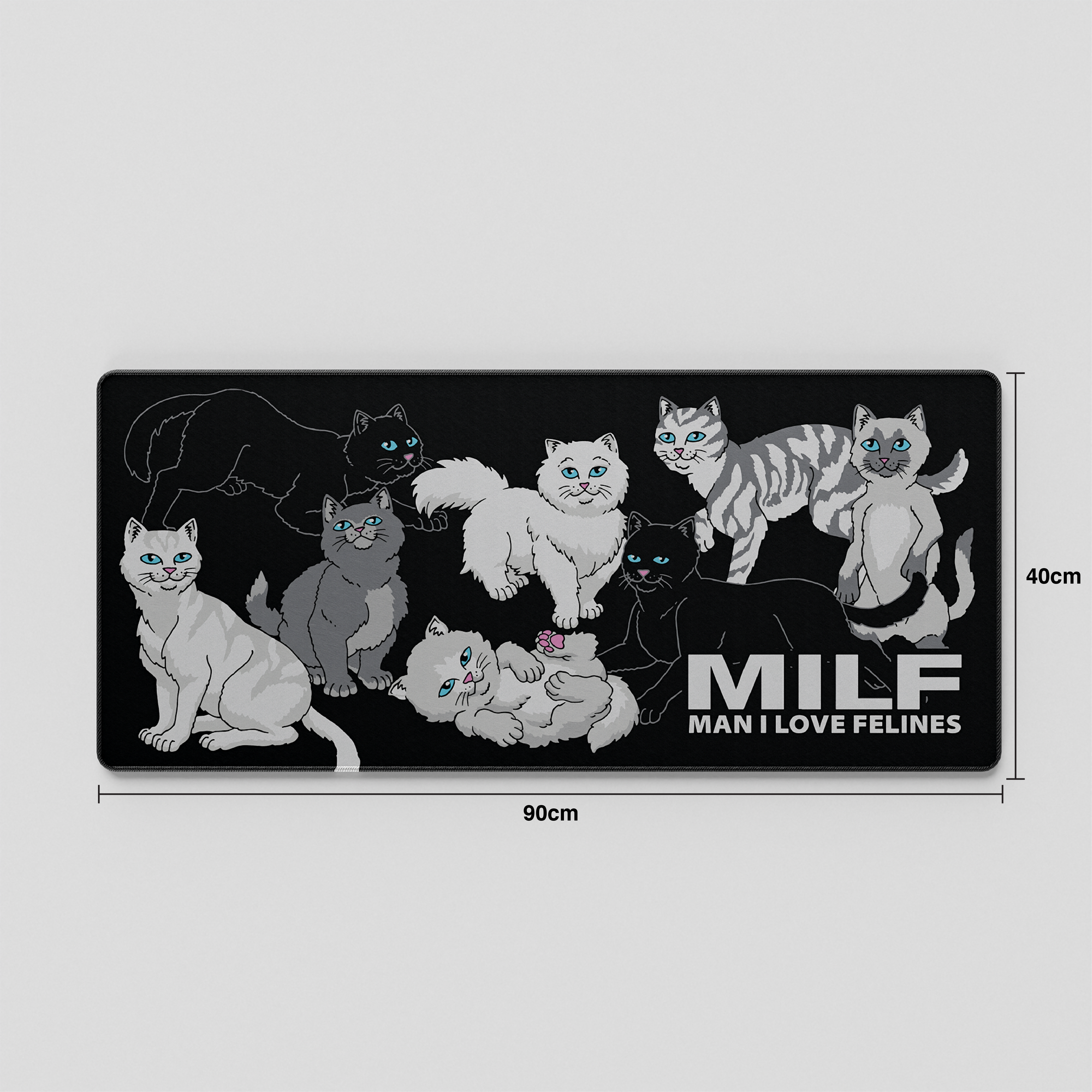 Man I Love Felines Deskmat (Asst)、mySite、merchandisen