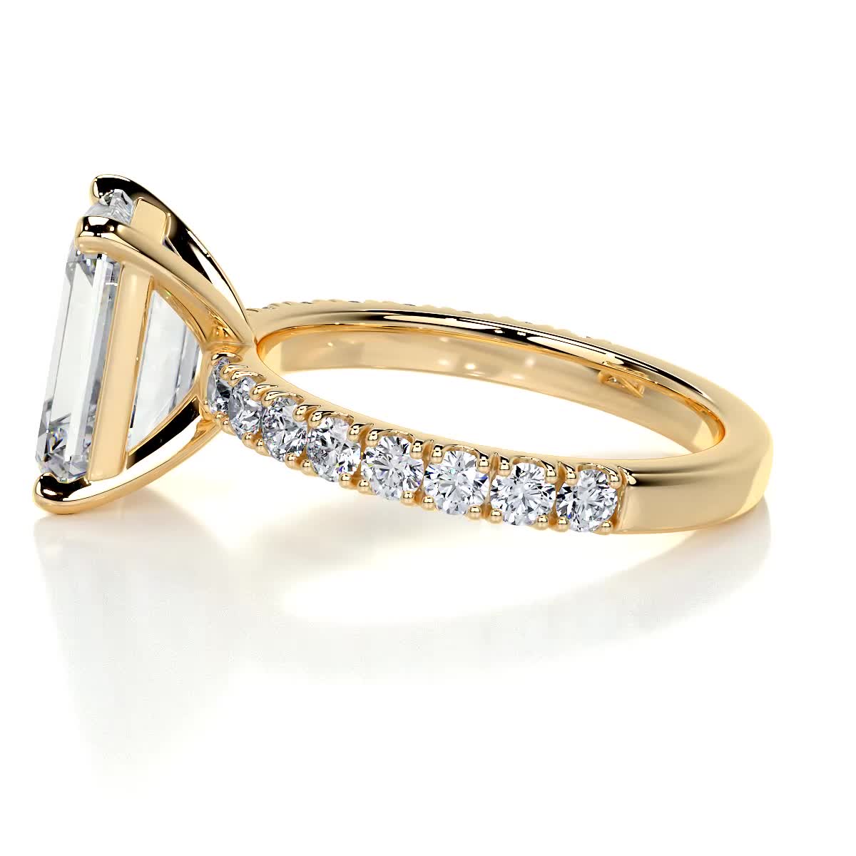 Royal Lab Grown Diamond Ring -18K Yellow Gold、mySite、hinf8tx79