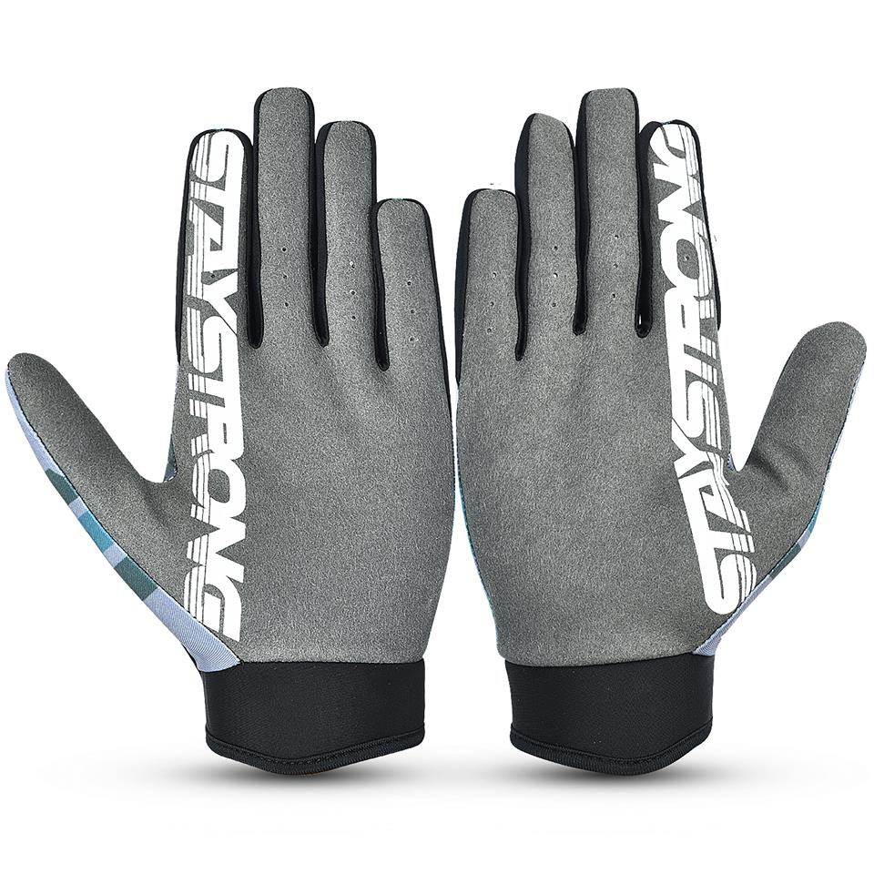  Stay Strong Icon Line Youth Gloves - Teal、mySite、merchandisen