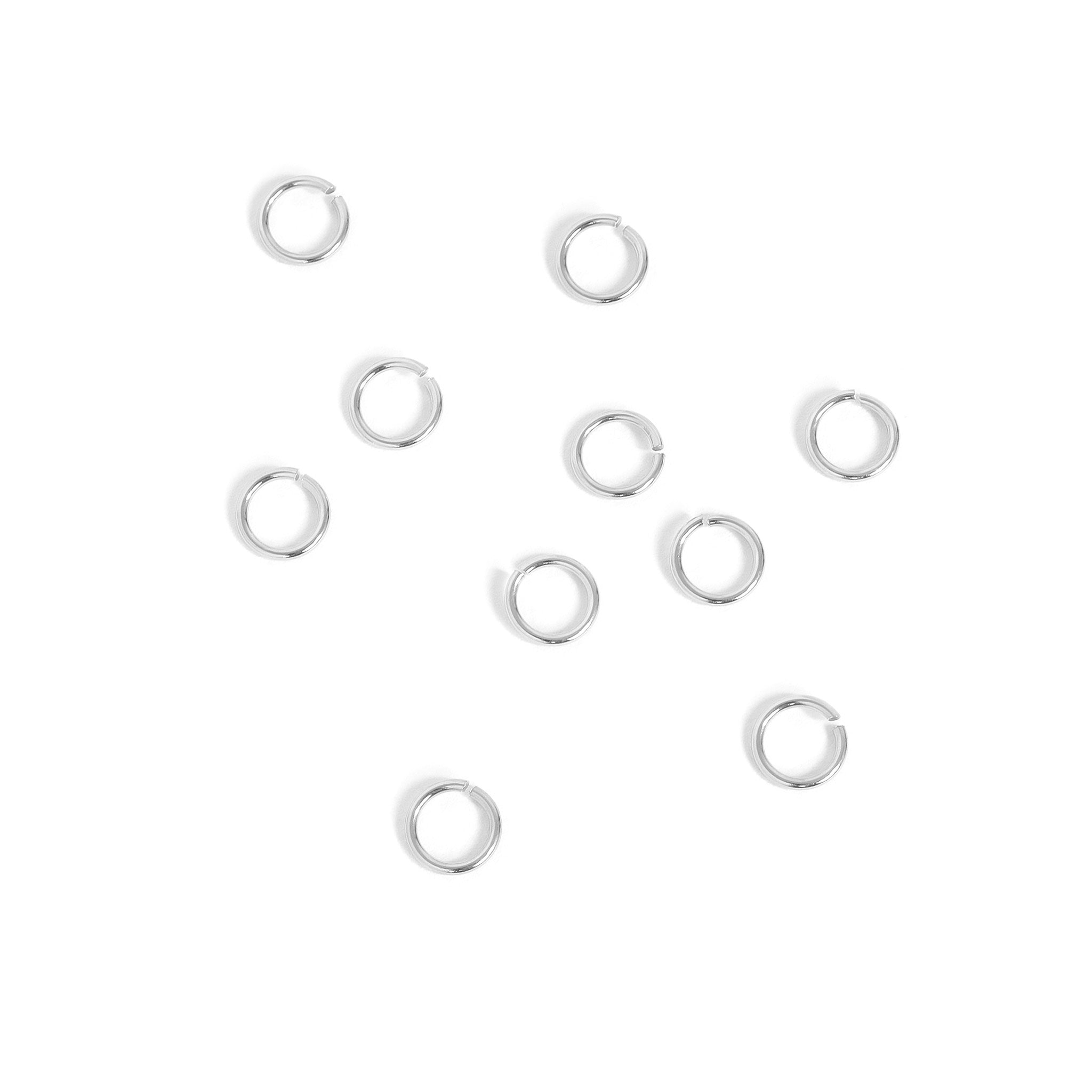 10 Pack .925 Sterling Silver Open Jump Rings / ENC0021、mySite、dreamappss