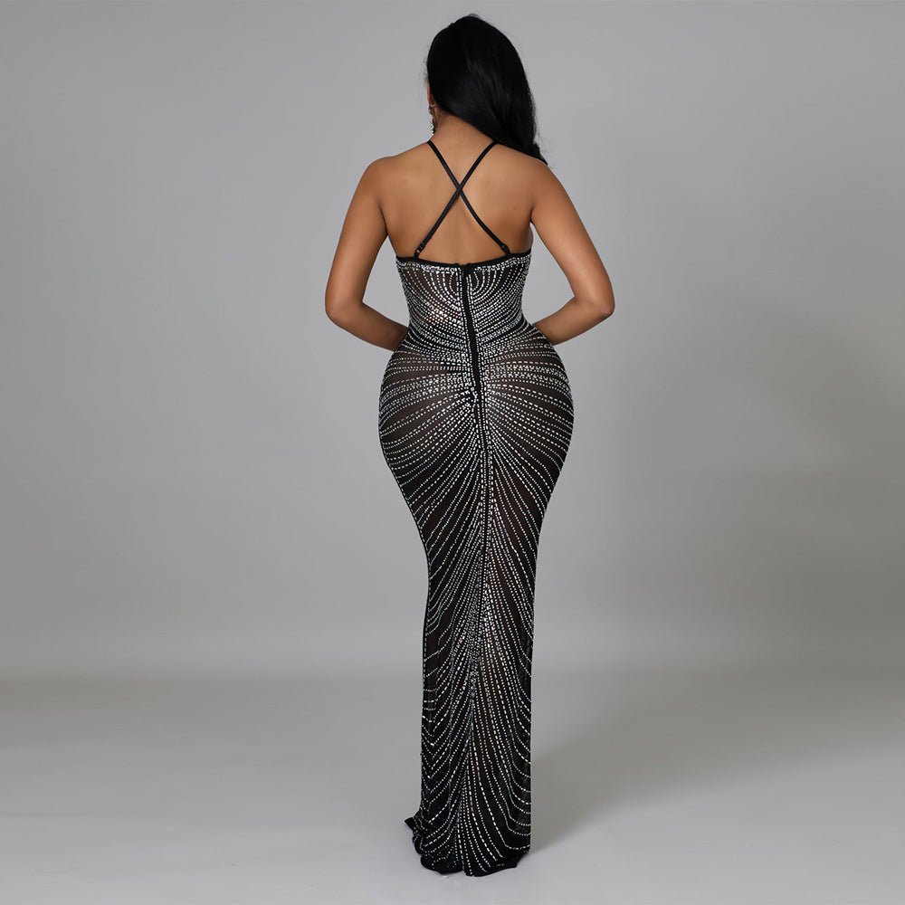  Ari Silver Stud Maxi Dress、mySite、merchandisen