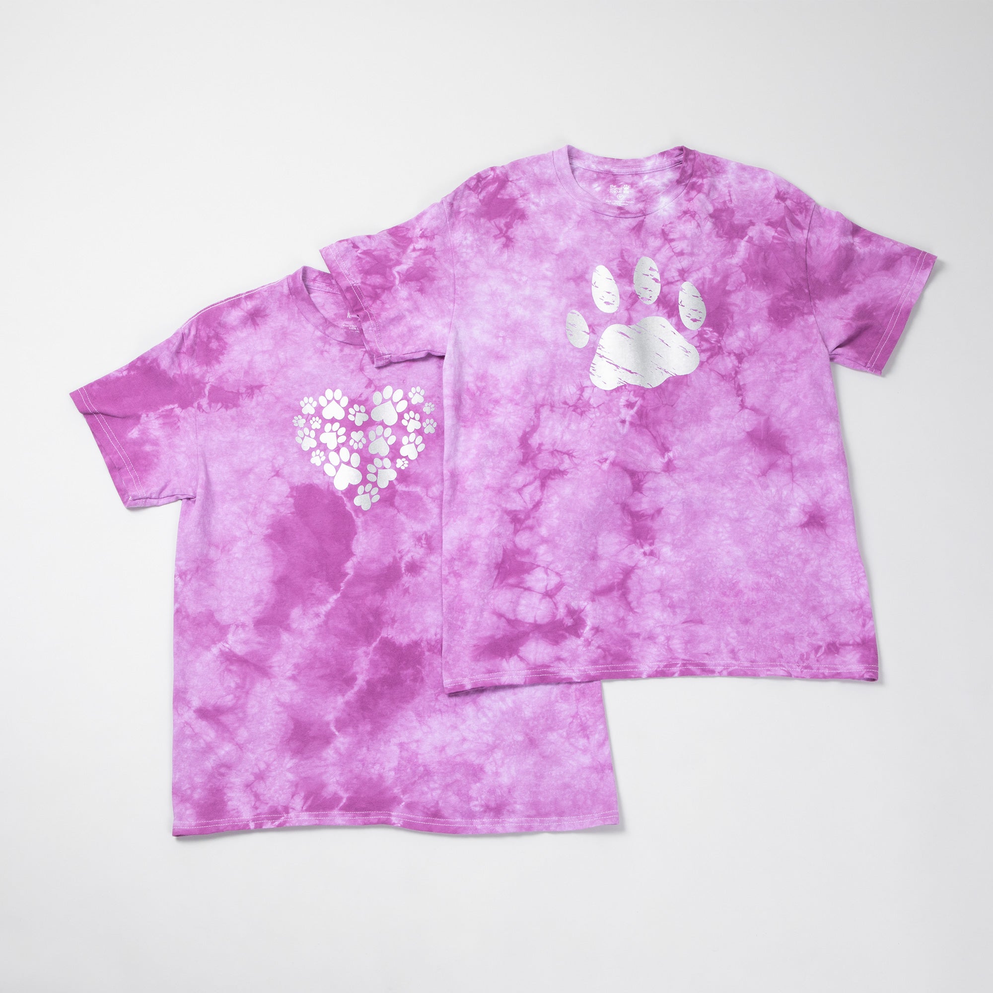 Paw Print Boysenberry Tie-Dye T-Shirt、mySite、camillekostekn
