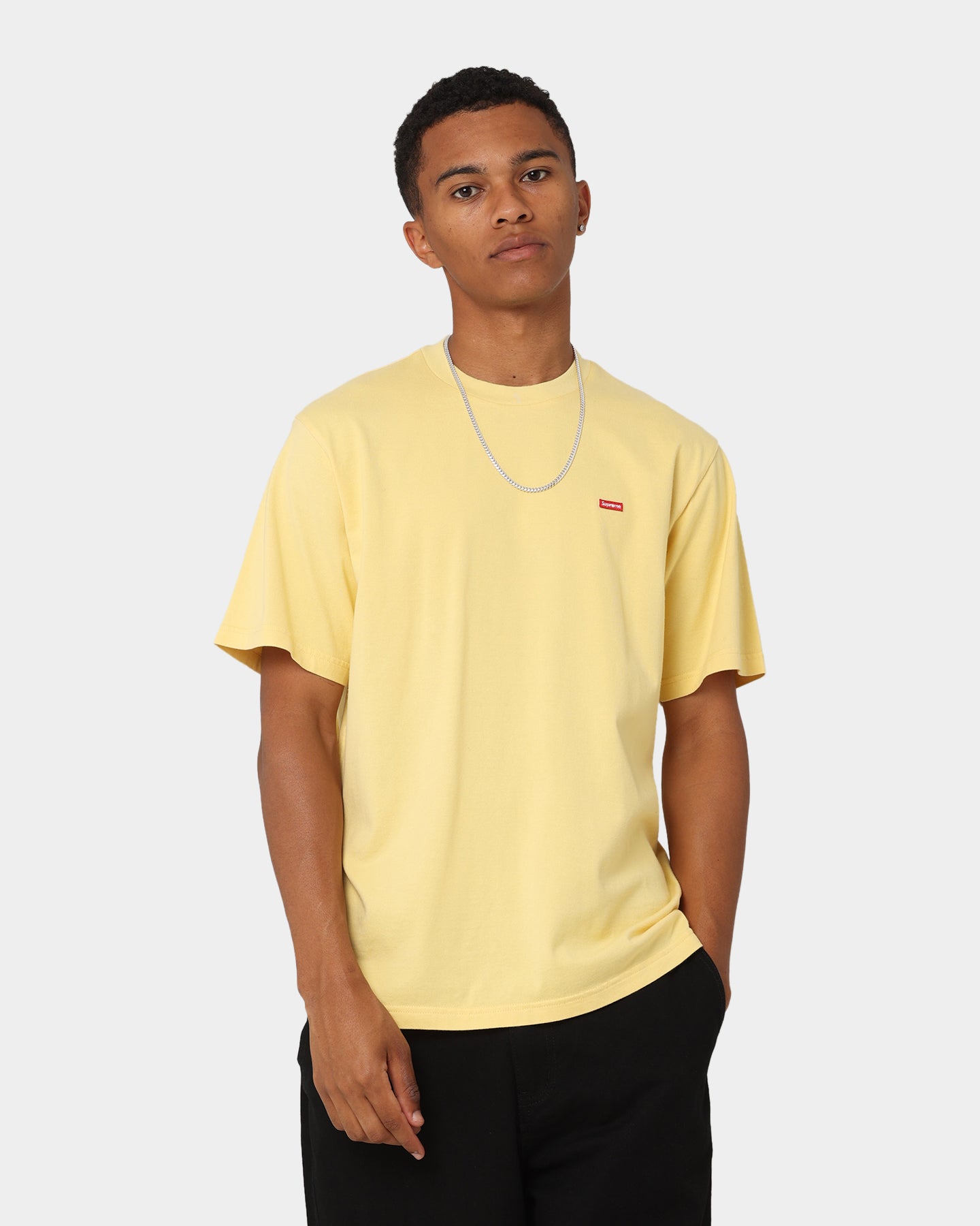 Supreme Small Box T-Shirt Pale Yellow、mySite、zt4zffjzw