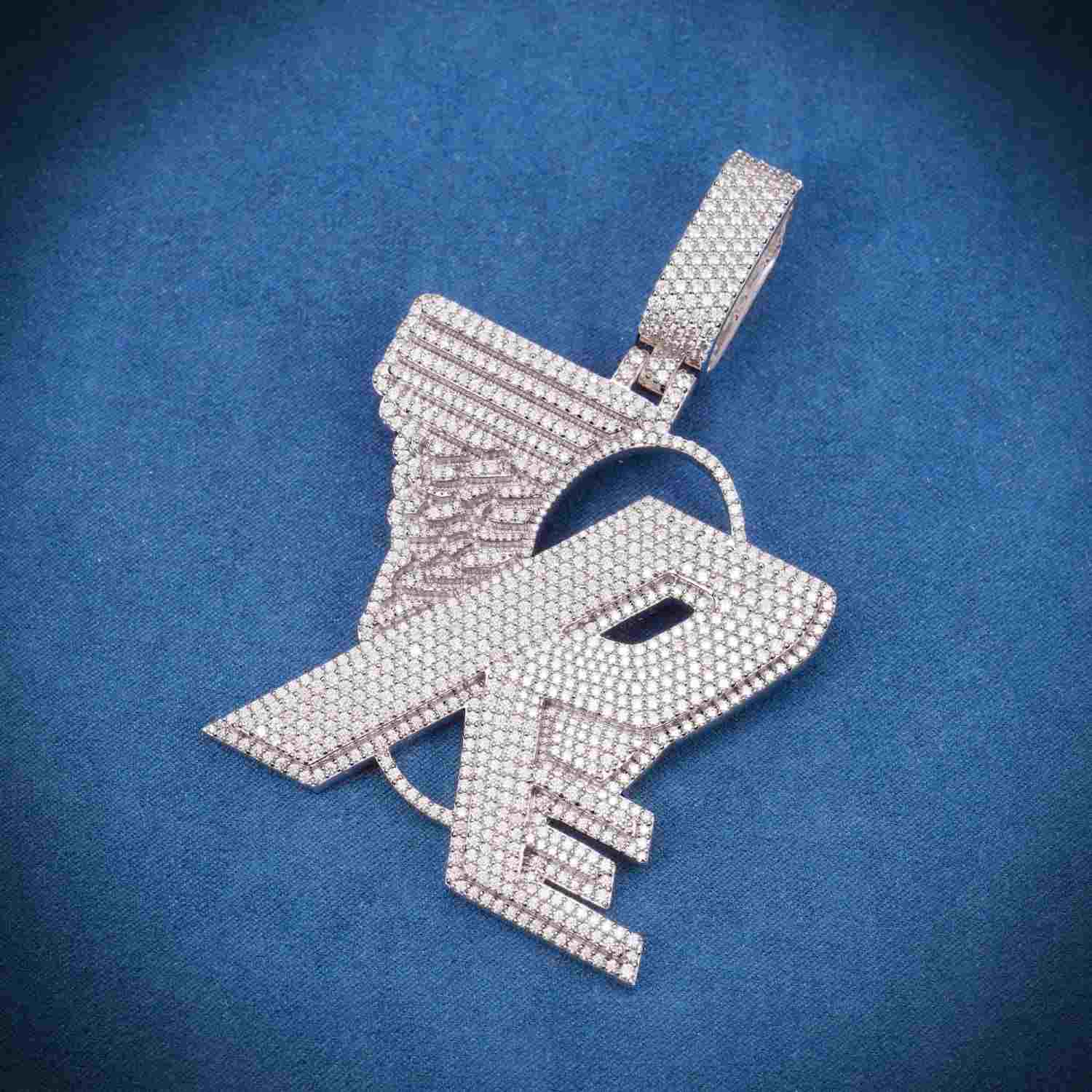 RE Custom Moissanite Pendant 14K Gold、mySite、hinf8tx79