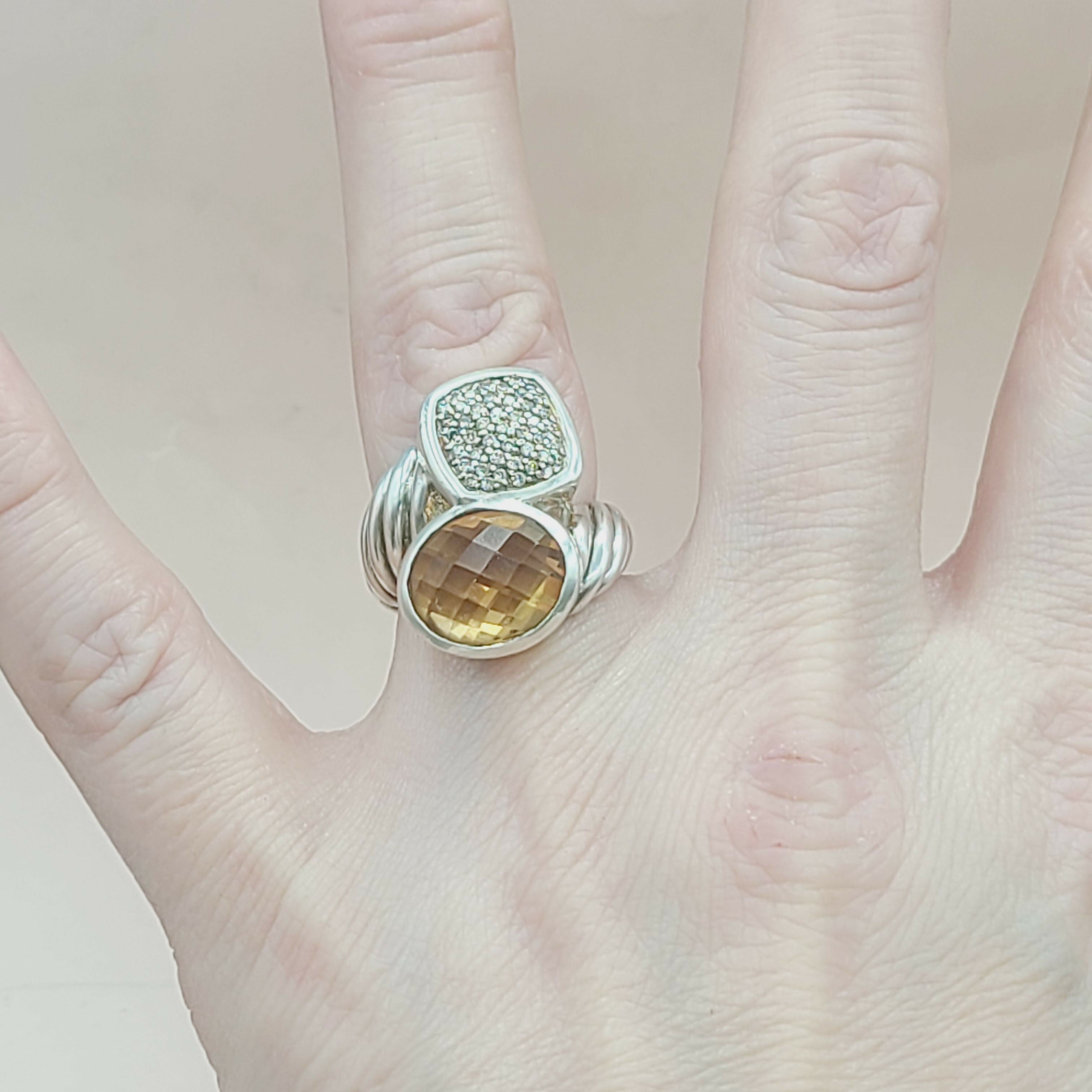 David Yurman Bypass Ring Champagne Citrine & Diamond、mySite、hinf8tx79