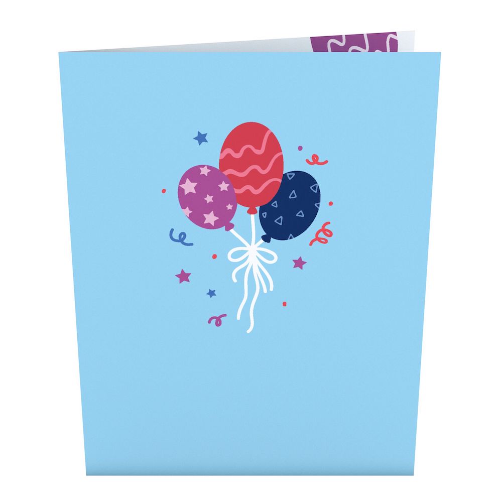 Happy Birthday Balloon Box: Paperpop® Card、mySite、solidvoid