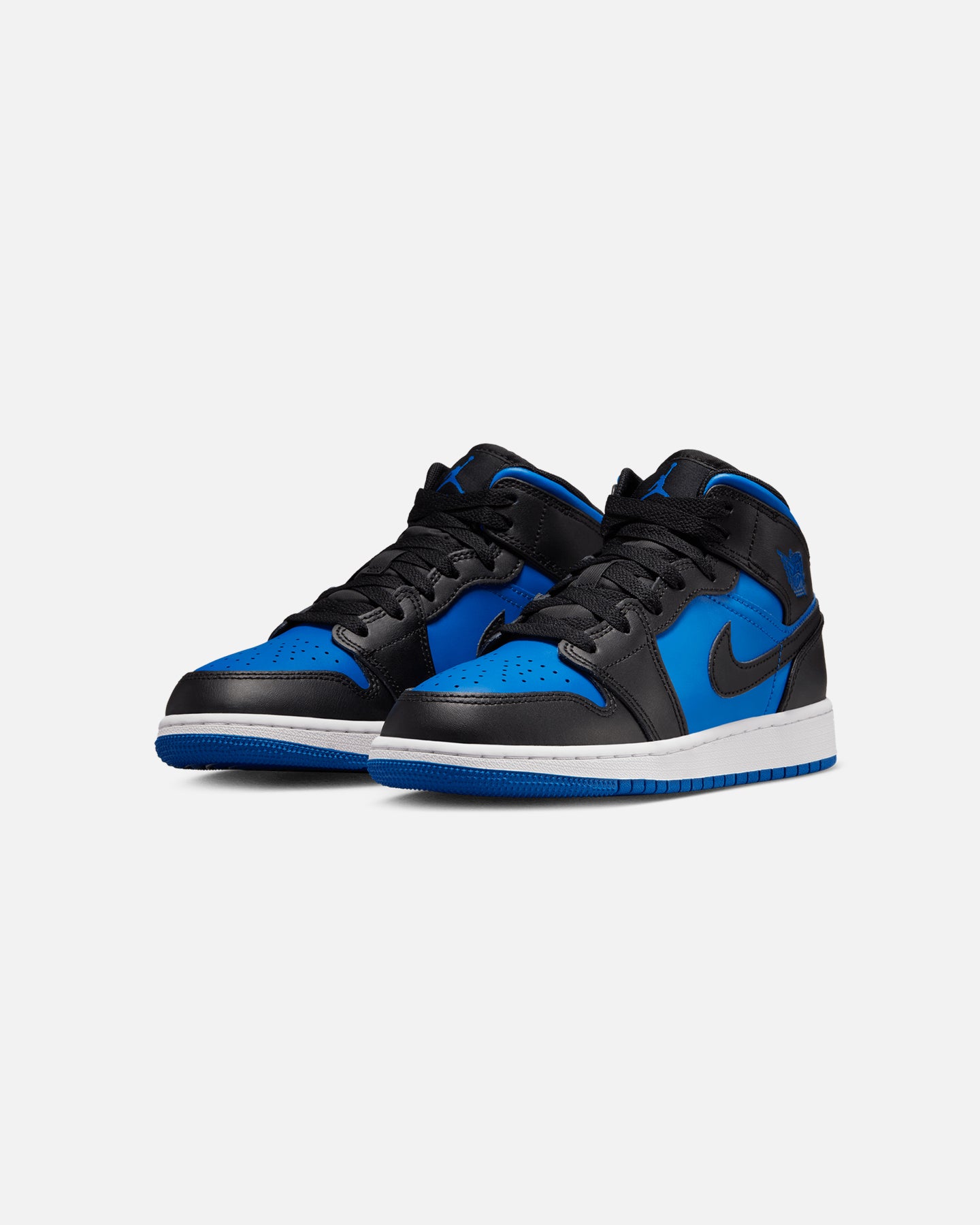 Jordan Kids' Air Jordan 1 Mid (GS) Black/Royal、mySite、zt4zffjzw