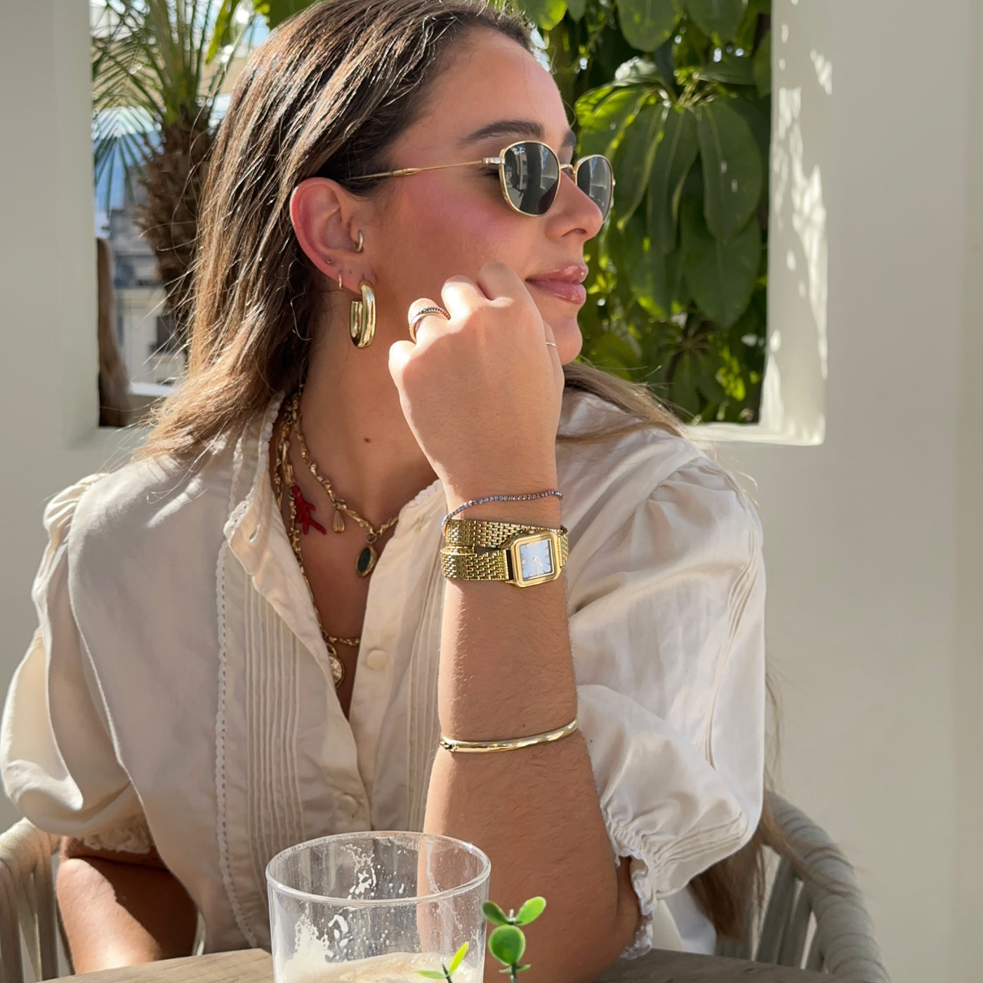 Gracieuse Petite Watch Double Steel, Kyanite Blue, Gold Colour、mySite、botmansion