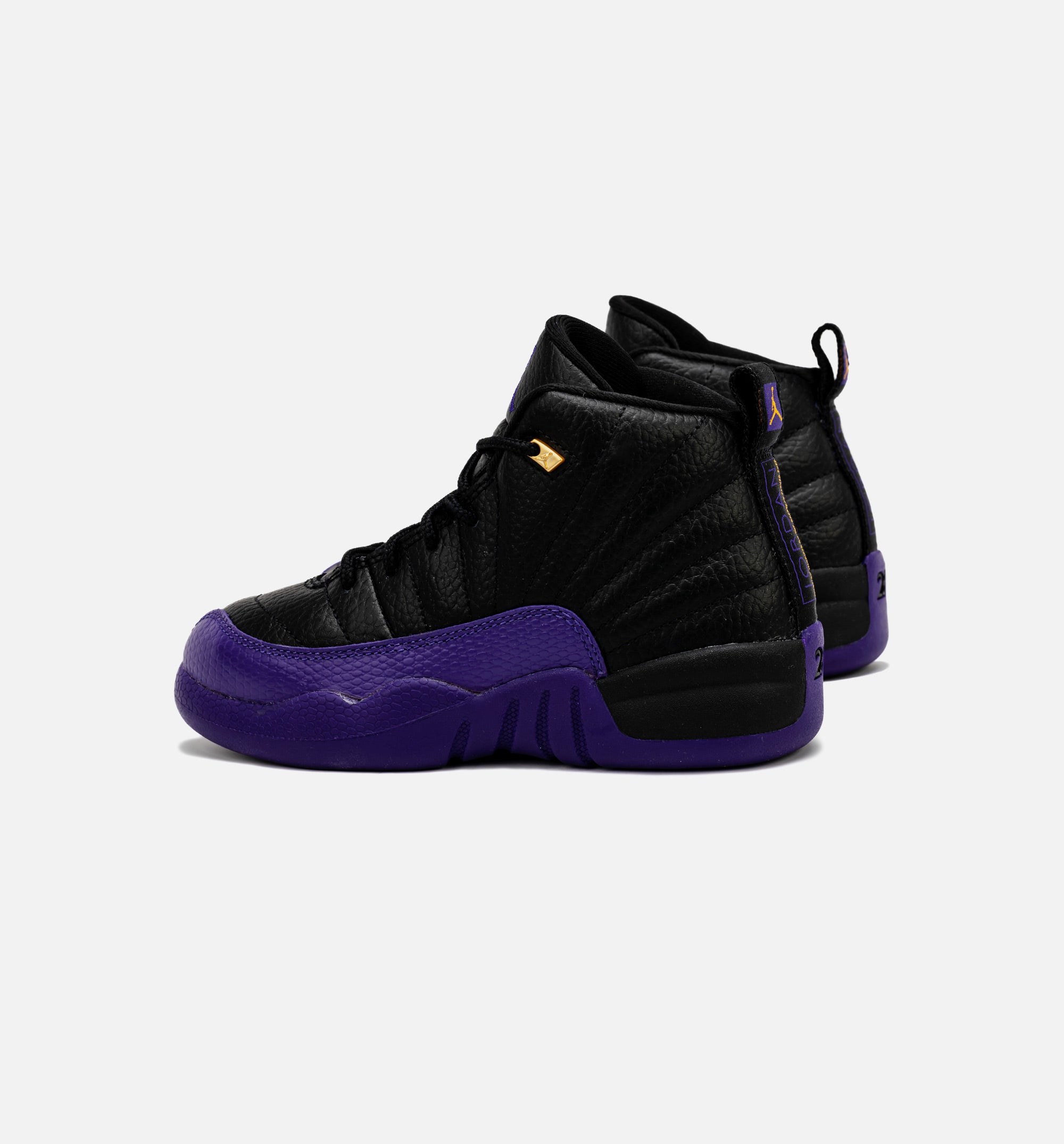 Air Jordan 12 Retro Field Purple Preschool Lifestyle Shoe - Black/Purple、mySite、dreamappss