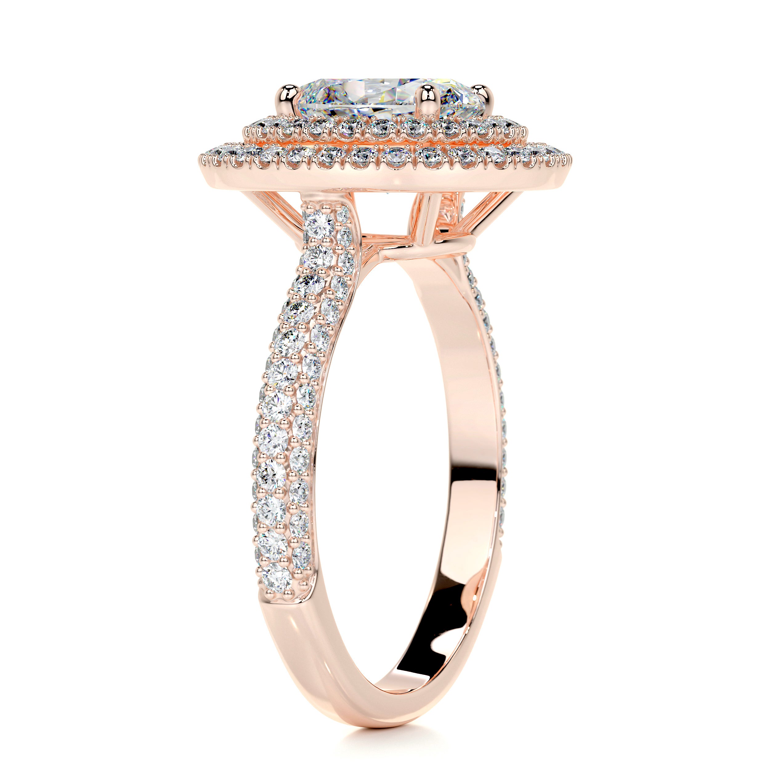 Nora Moissanite & Diamond Ring -14K Rose Gold、mySite、hinf8tx79