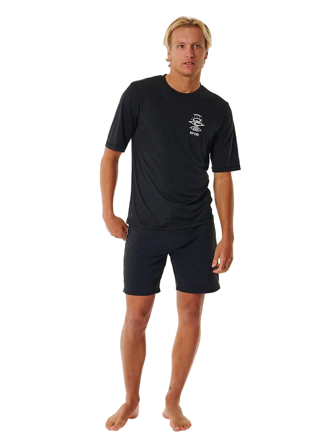 Rip Curl Men's Icons Surflite UPF Short Sleeve Surf Shirt、mySite、noshort