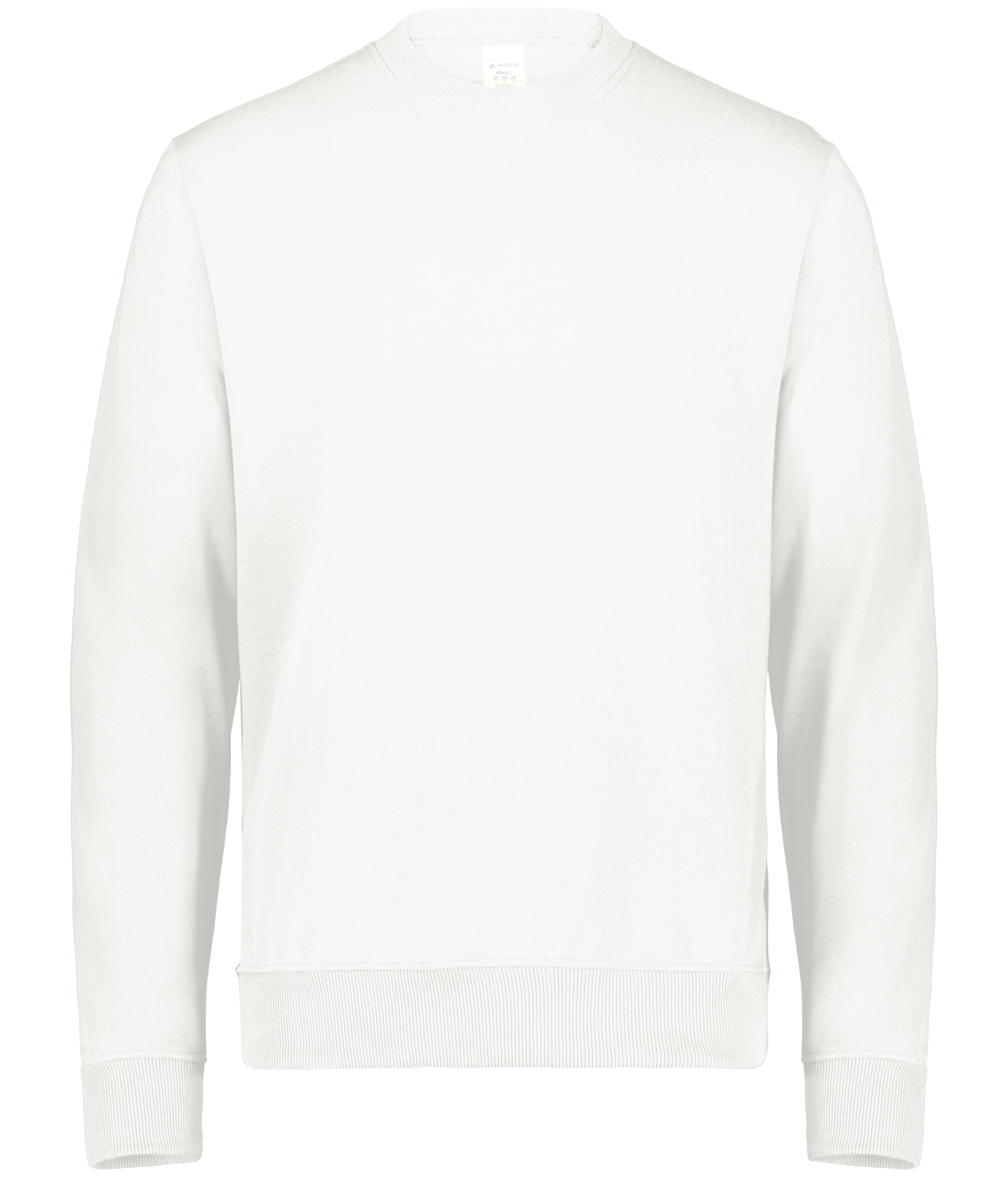 Augusta All-Day Core Basics Fleece Crew - Ultra White、mySite、noshort