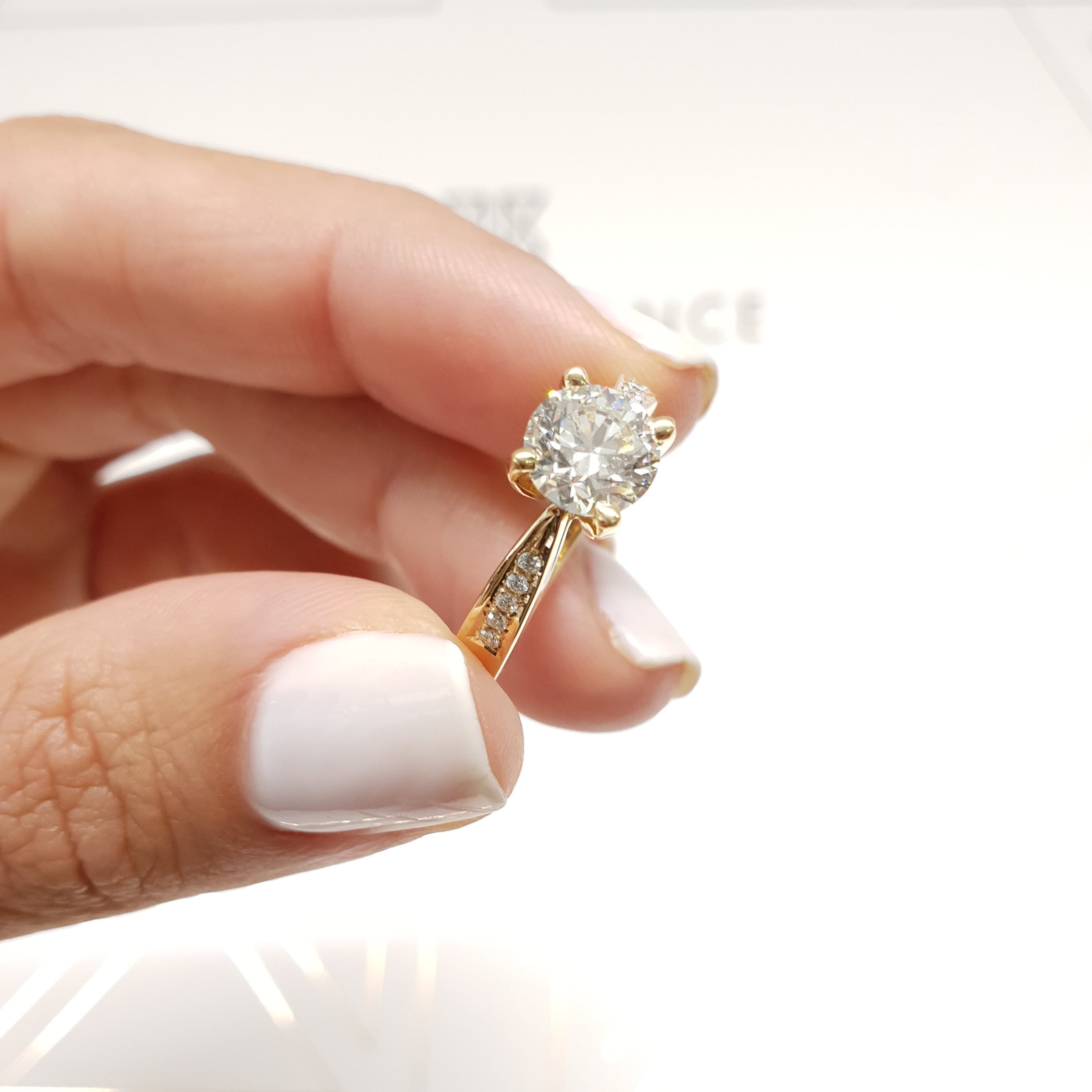 Margaret Lab Grown Diamond Ring -18K Yellow Gold、mySite、hinf8tx79