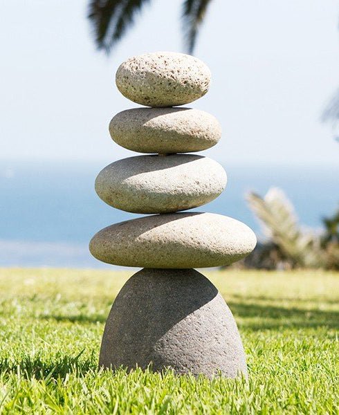 Rock Garden Cairn Statue, 18 Inches、mySite、topwebapps