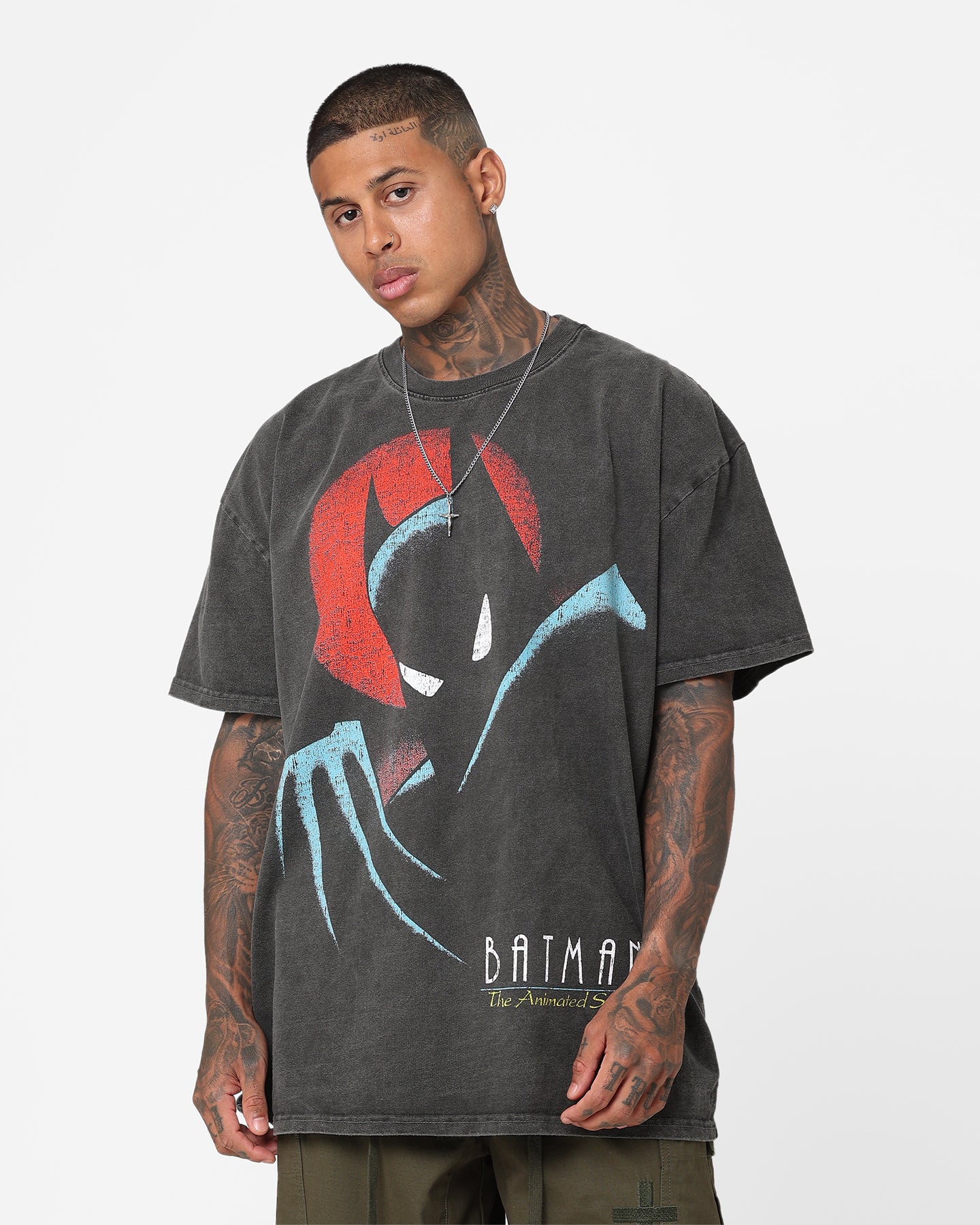 American Thrift X DC 1993 Batman Heavyweight Vintage T-Shirt Black Wash、mySite、zt4zffjzw