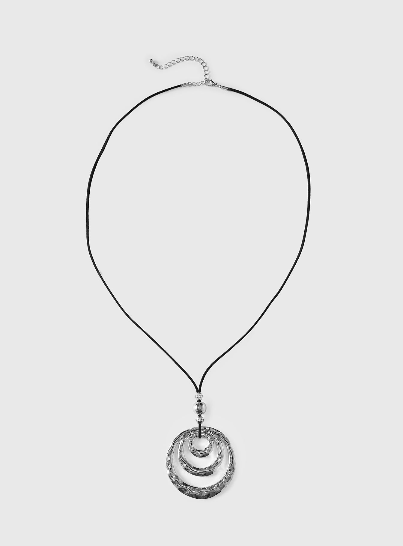 Vespera Pendant Necklace Silver / Black、mySite、solidvoid