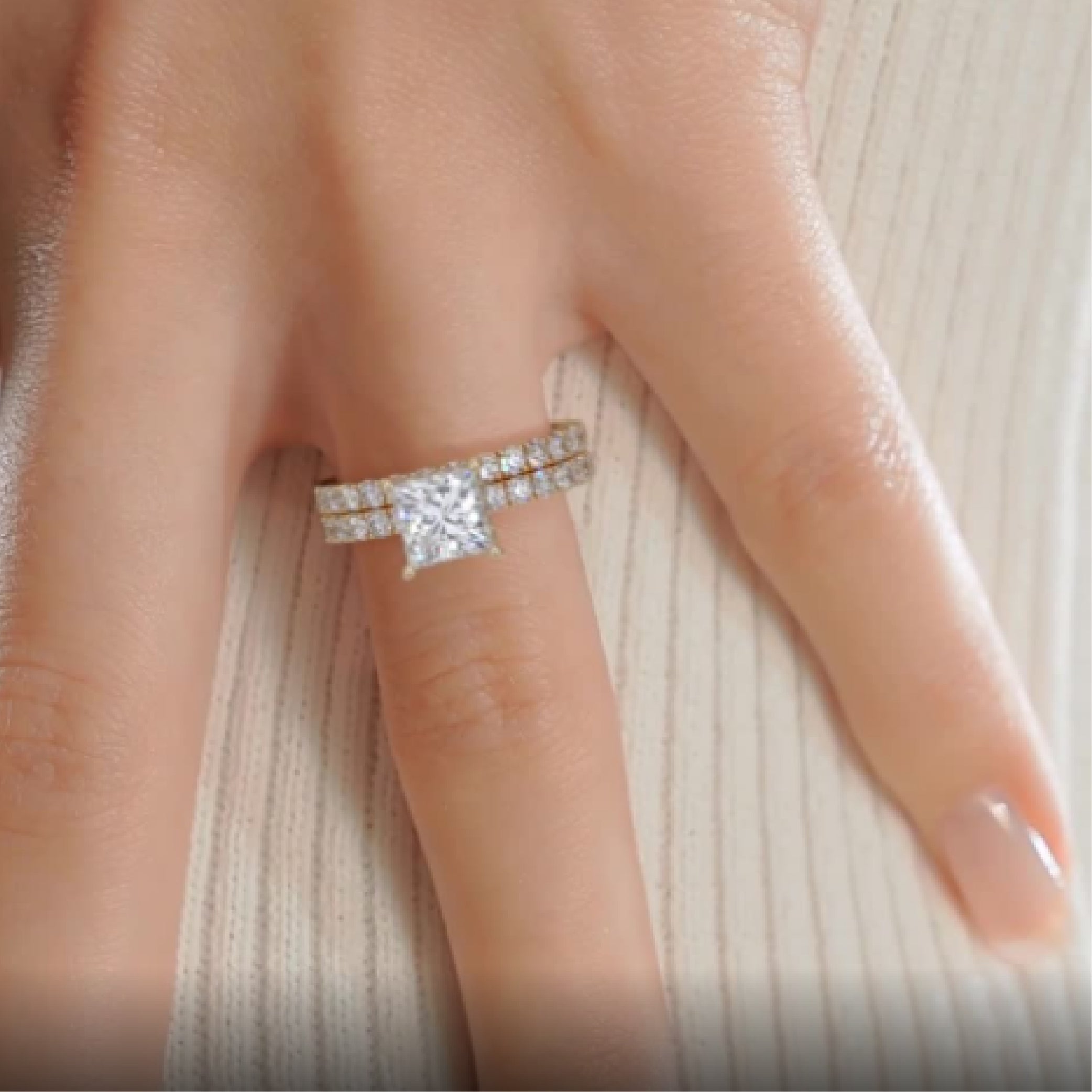 Sophia Lab Grown Diamond Bridal Set -18K Yellow Gold、mySite、hinf8tx79