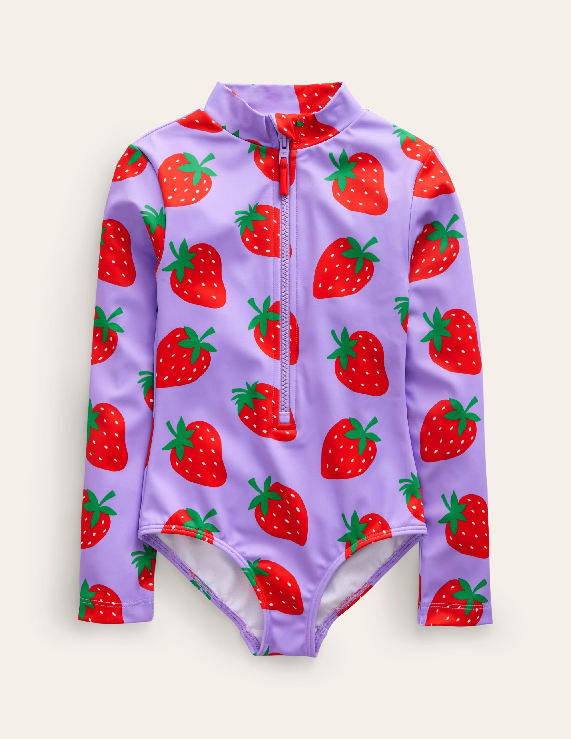  Long-sleeved Swimsuit-Violet Tulip Strawberries、mySite、ashleygrahame