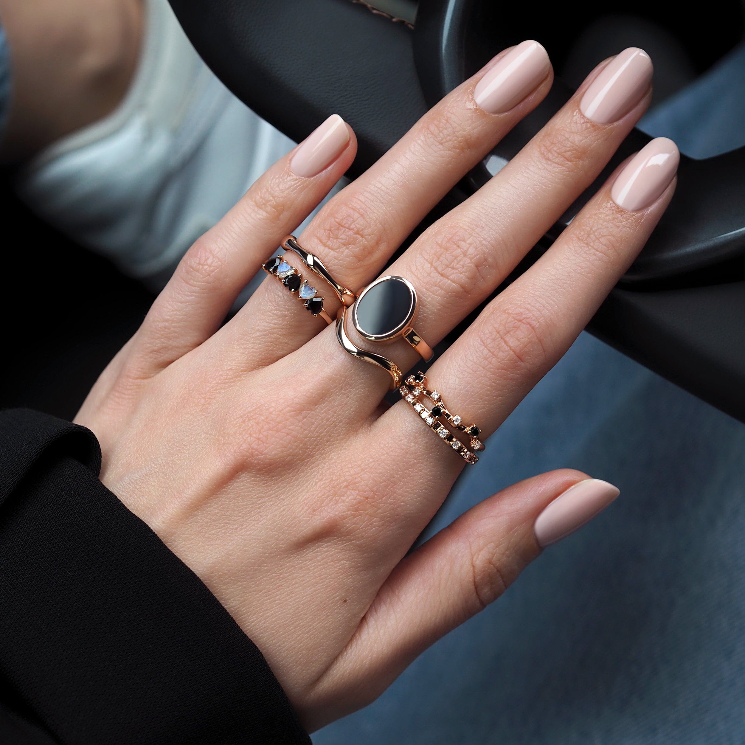 Crystal Ring - Enfolded Black Onyx、mySite、hinf8tx79