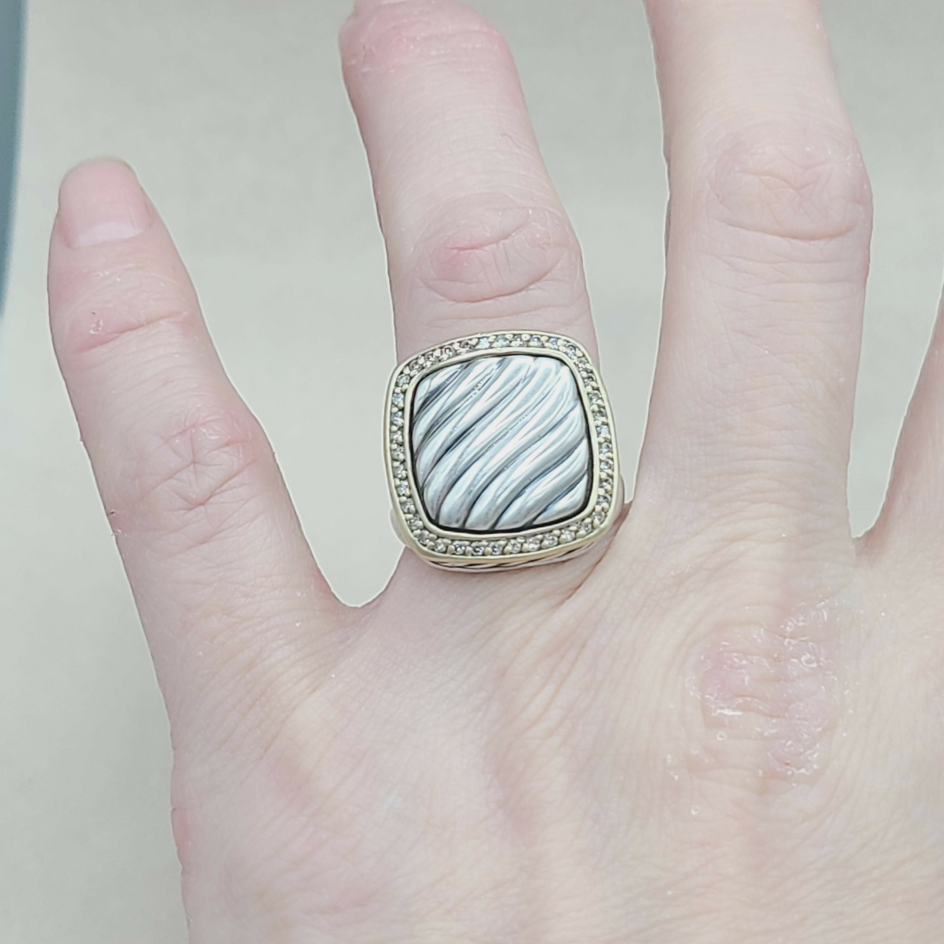 David Yurman Thoroughbred Albion Sculpted Diamond Ring、mySite、hinf8tx79